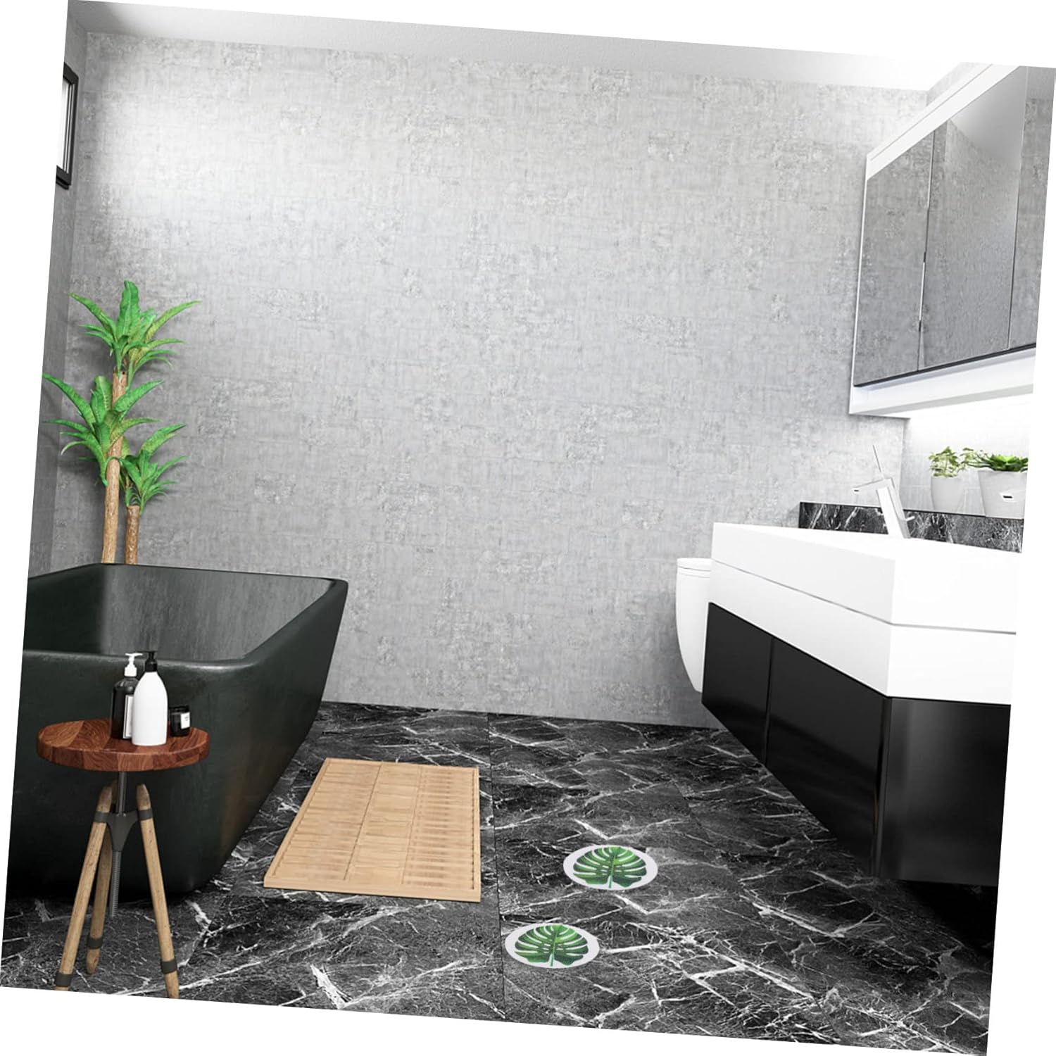 Gleavi Leaf Decals for Bathroom Safety