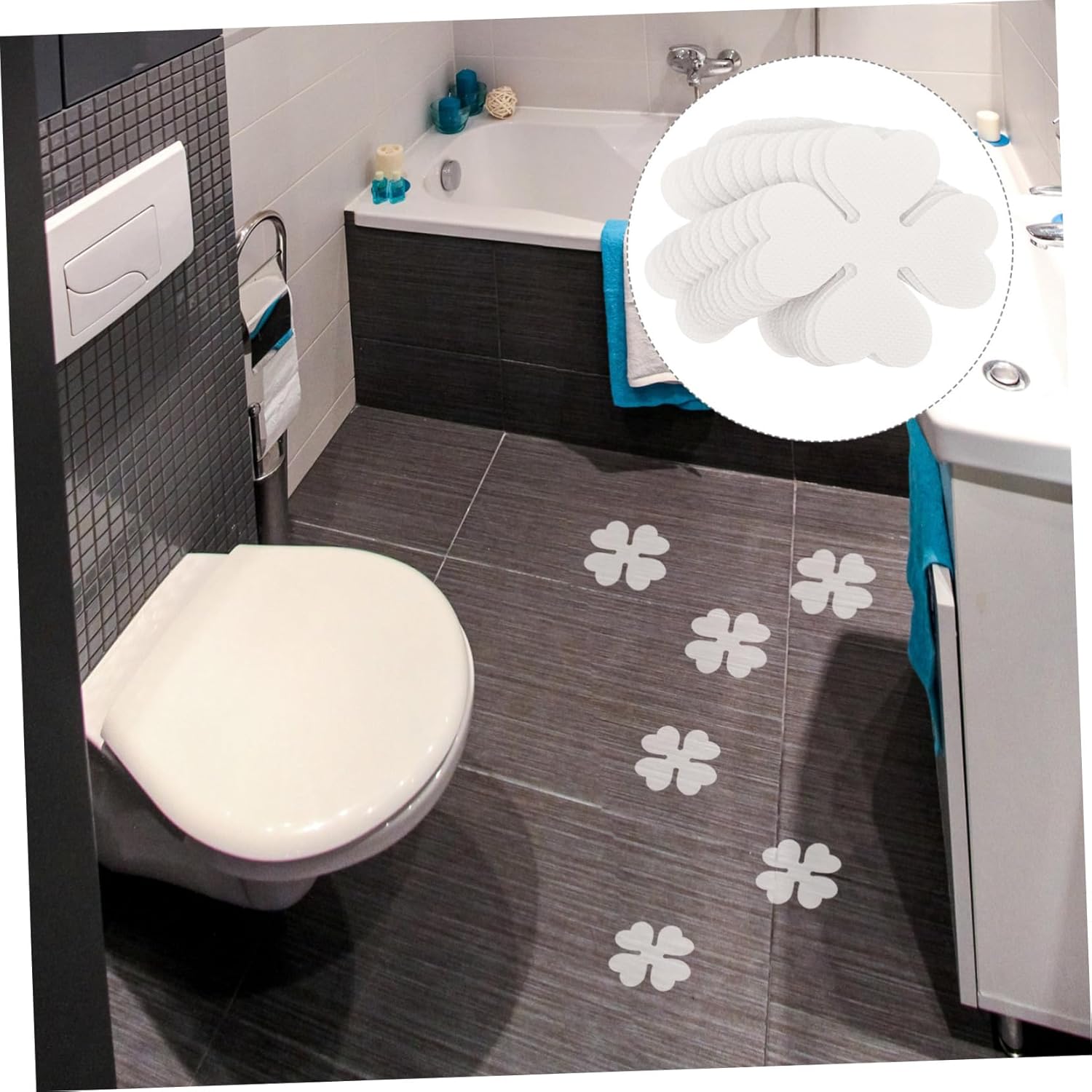 Gotcha non-slip Peva Bath Stickers for Safe Bathroom Floors