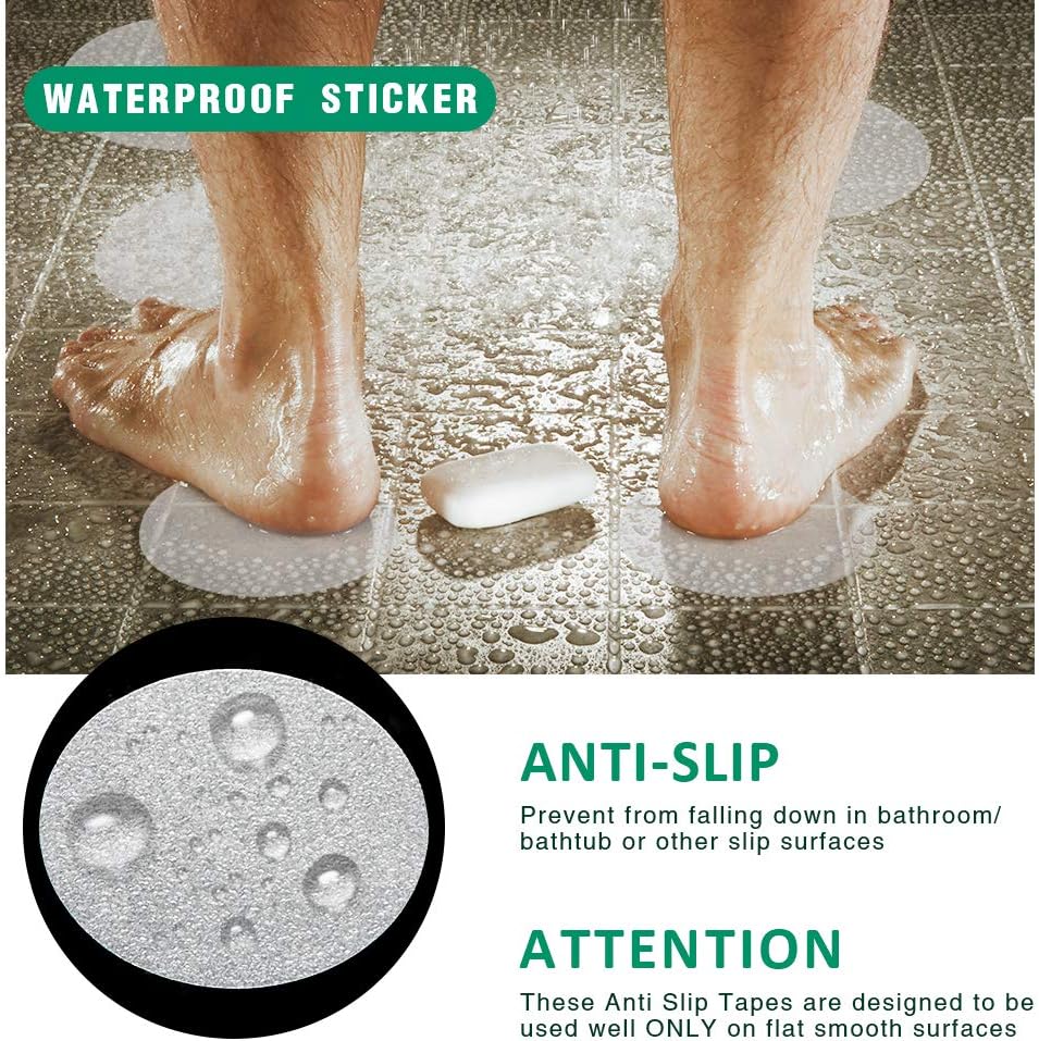 Non-Slip Bathtub Stickers Safe Durable Anti-Slip Bath Sticker Set