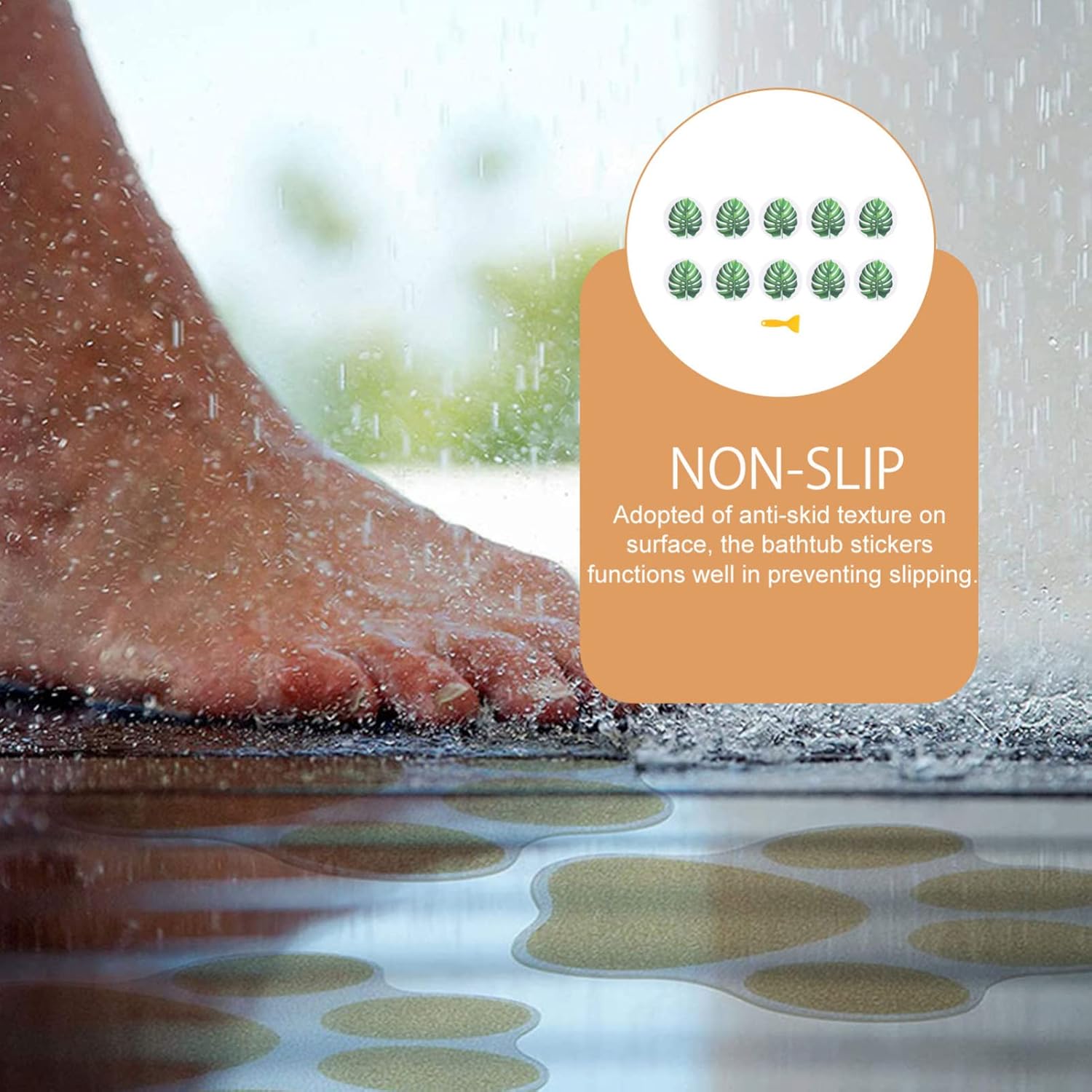 LIFKOME Bath Safety Sticker Set for Slip and Fall Prevention