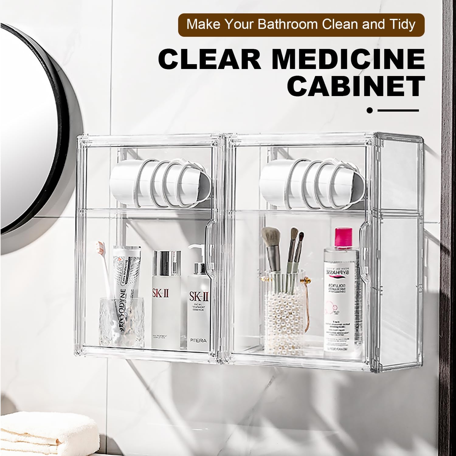 Compact Wall-Mounted Medicine Cabinet