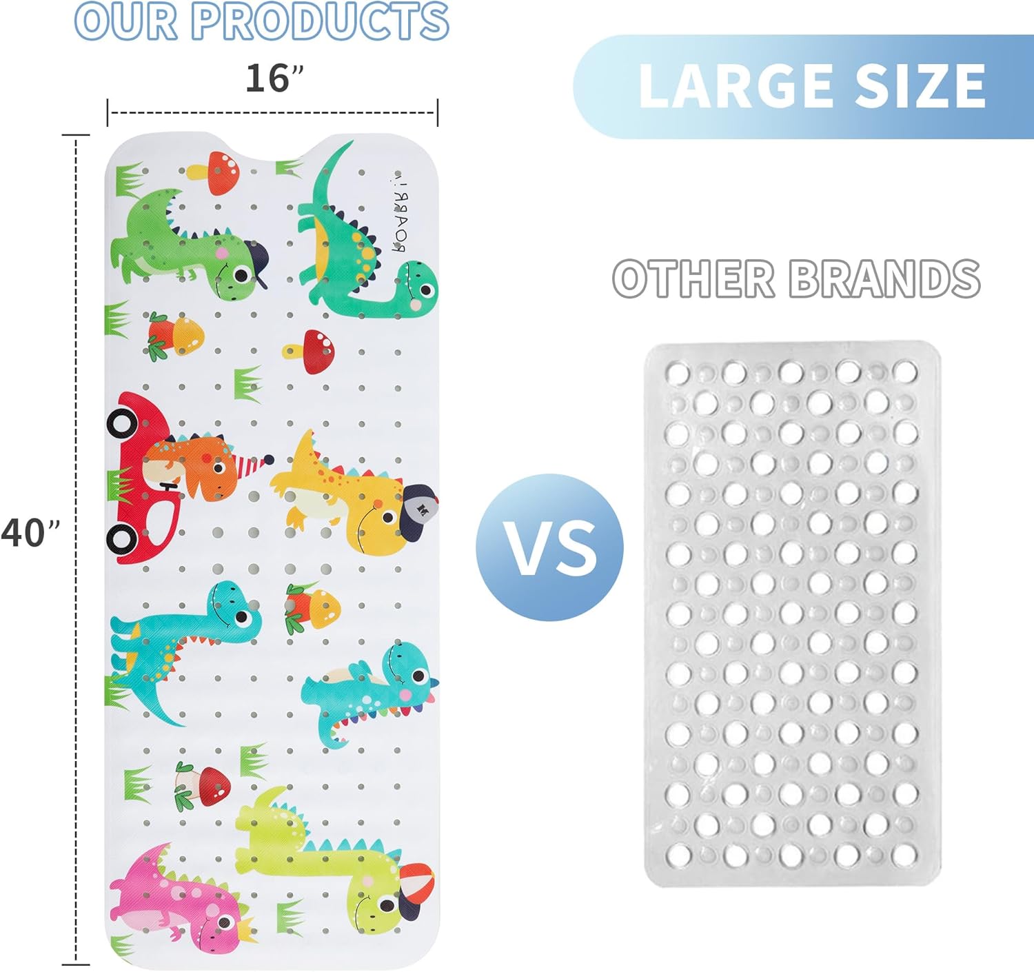 TIMEOUTS Bath Mat for Kids