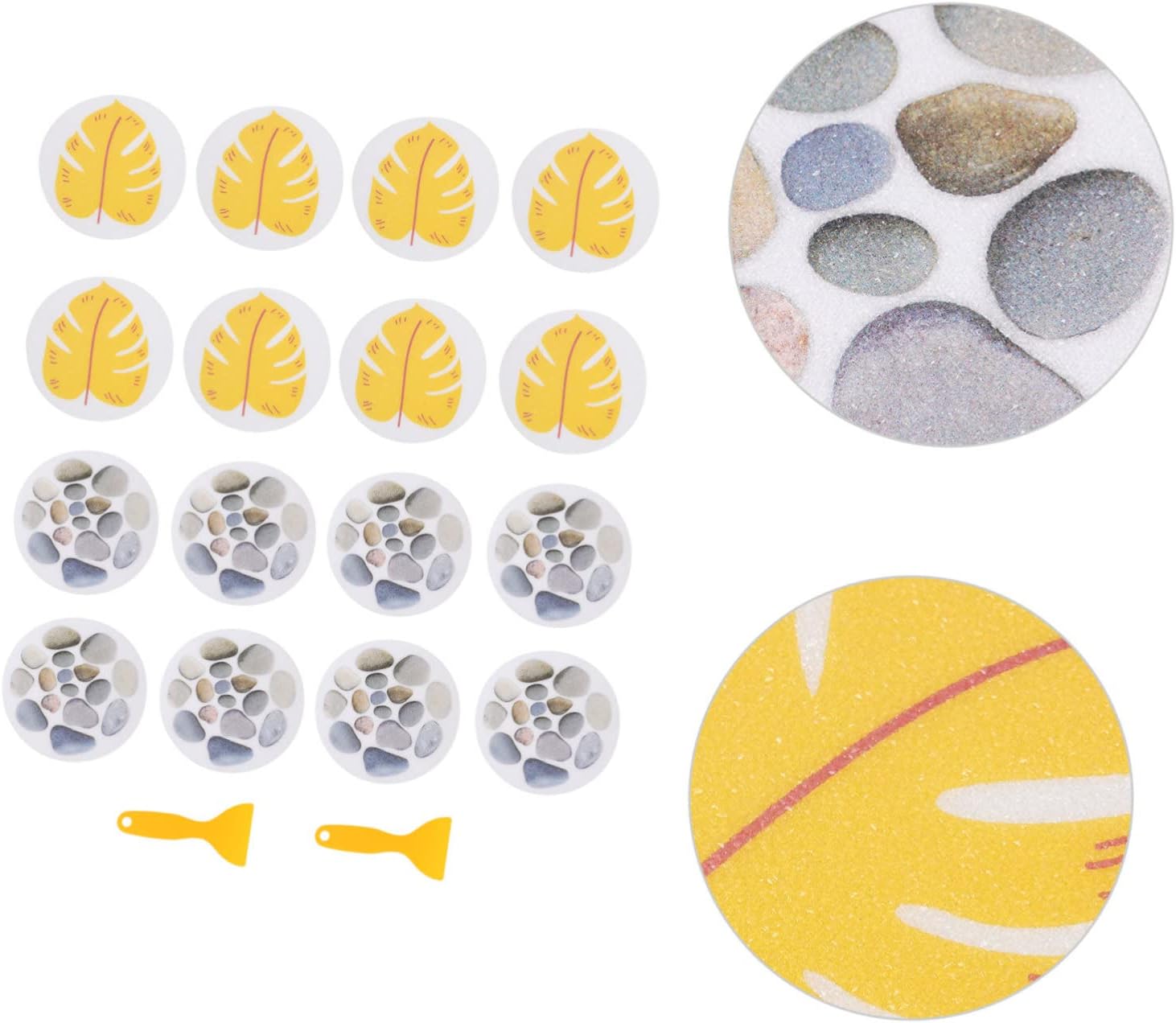 Sticker Set - Anti-Slip Bathroom Leaf Stickers for Safety and Fun