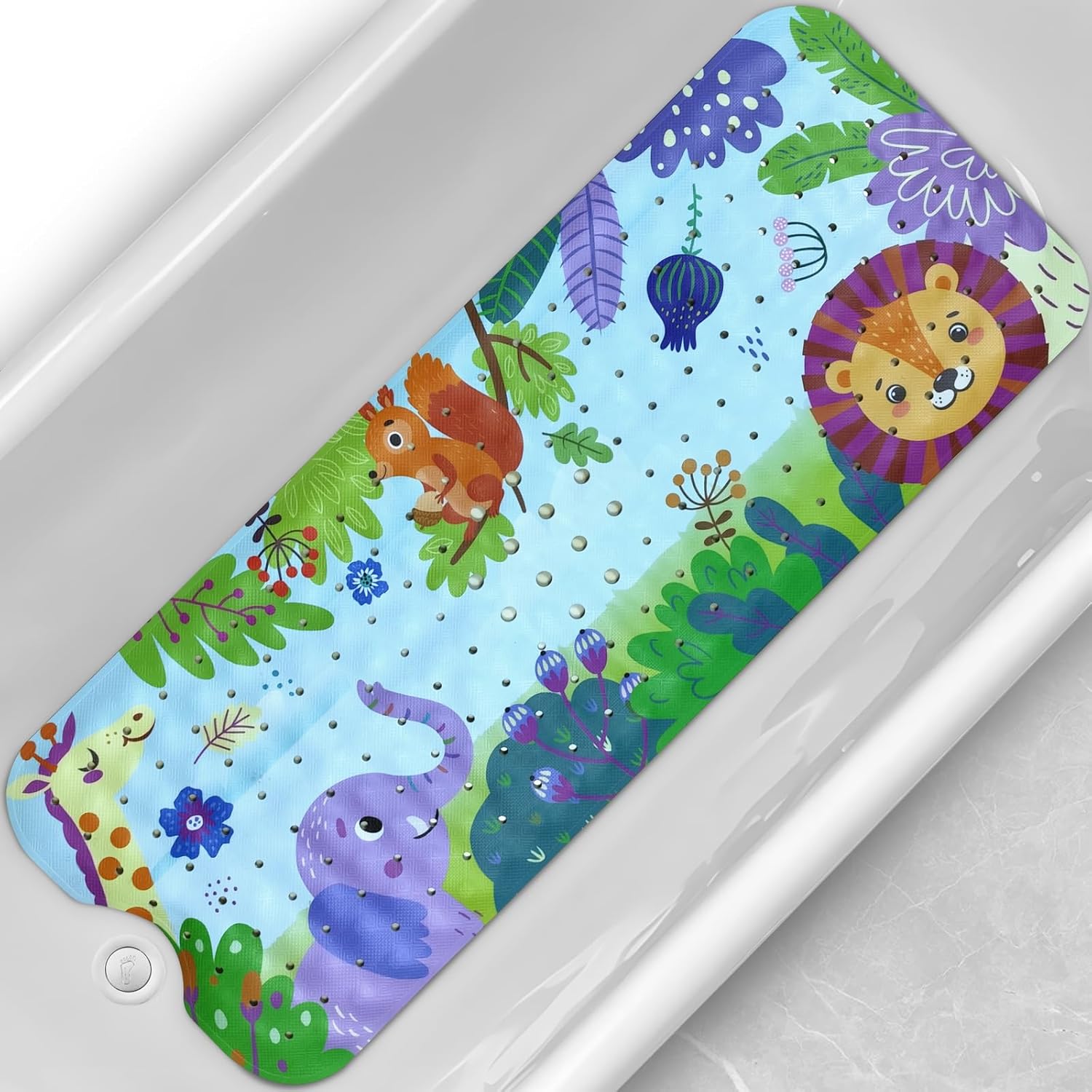 Linoows - Non-Slip Bathtub Mat 4016 Forest Animal Design