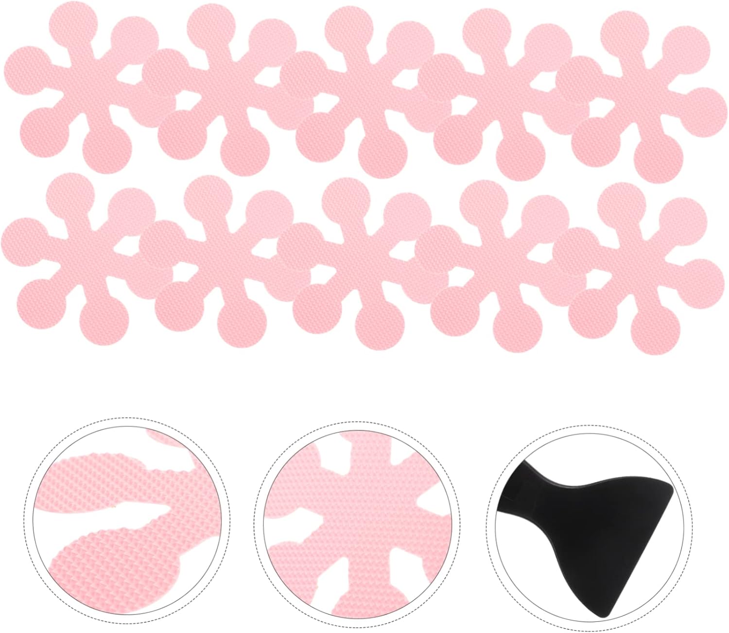 BEBEMOKO Non-Slip Shower Sticker Set for Bathrooms