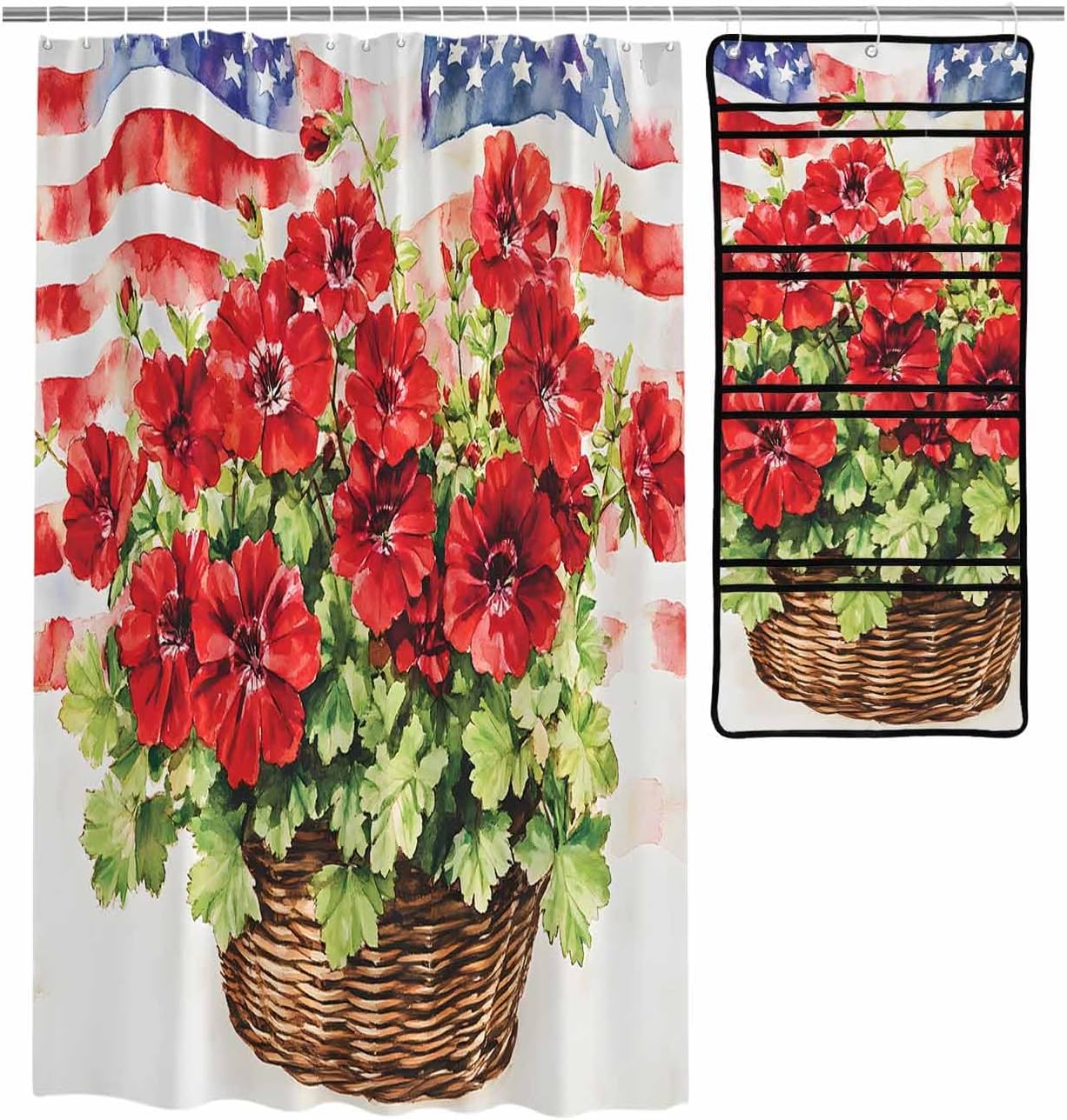Elegant Independence Day Red Showers Organizer
