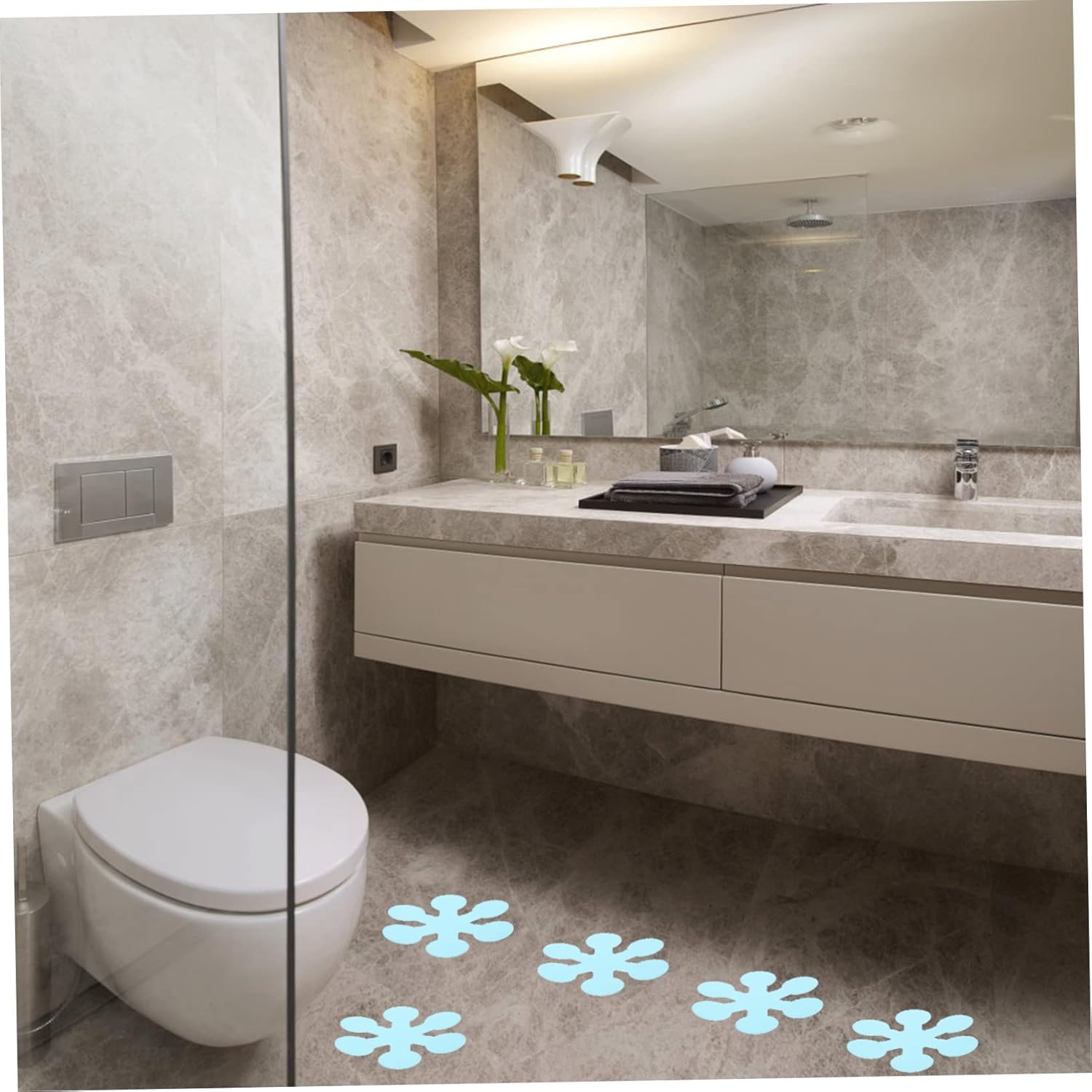 BEBEMOKO Safe and Durable Bathroom Non-Slip Sticker Set for Home