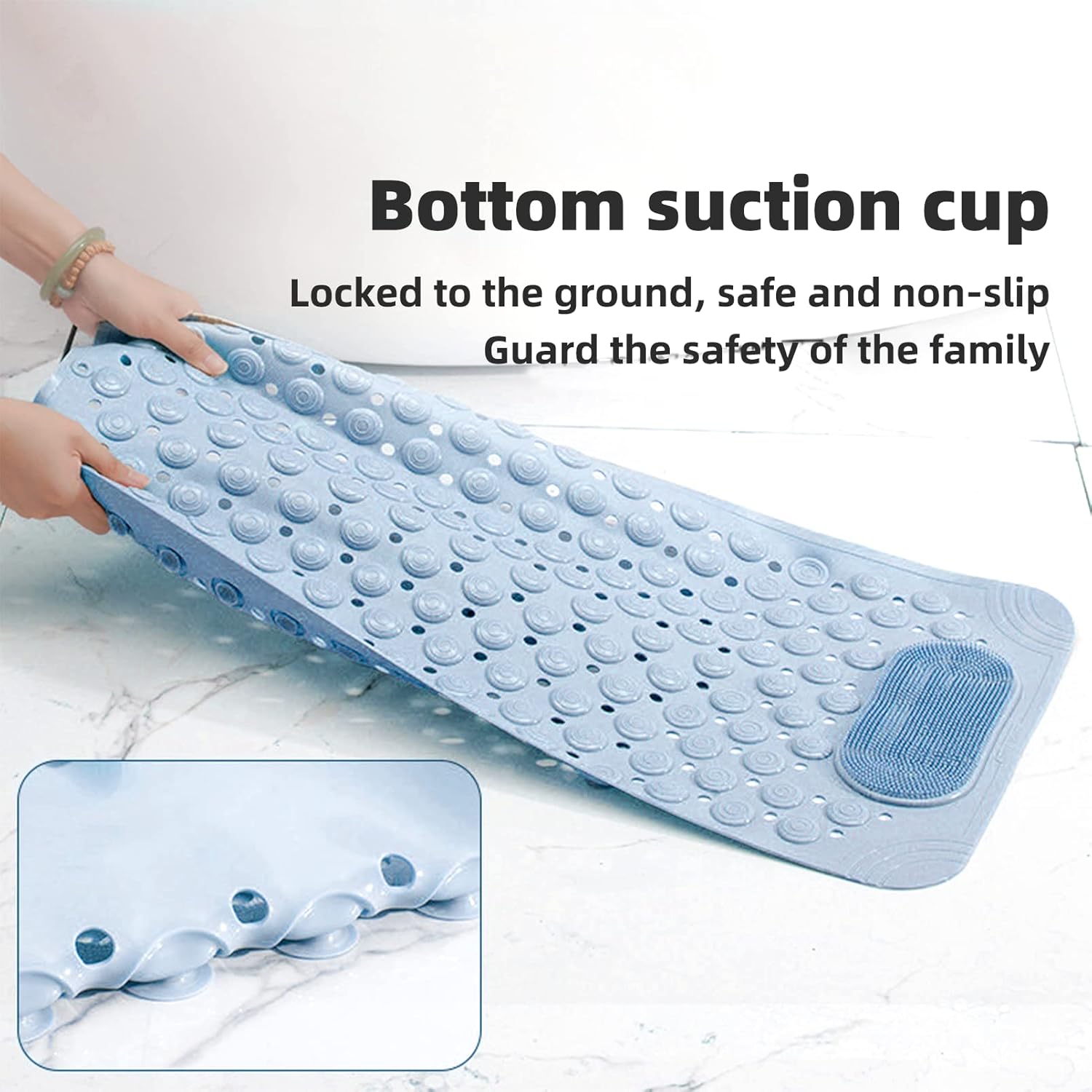 Perfect Non-Slip Shower Mat for Elderly Kids Durable Easy to Use