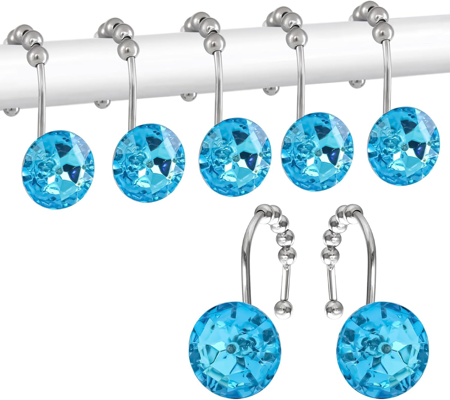 Luxury Teal Blue Crystal Hangers