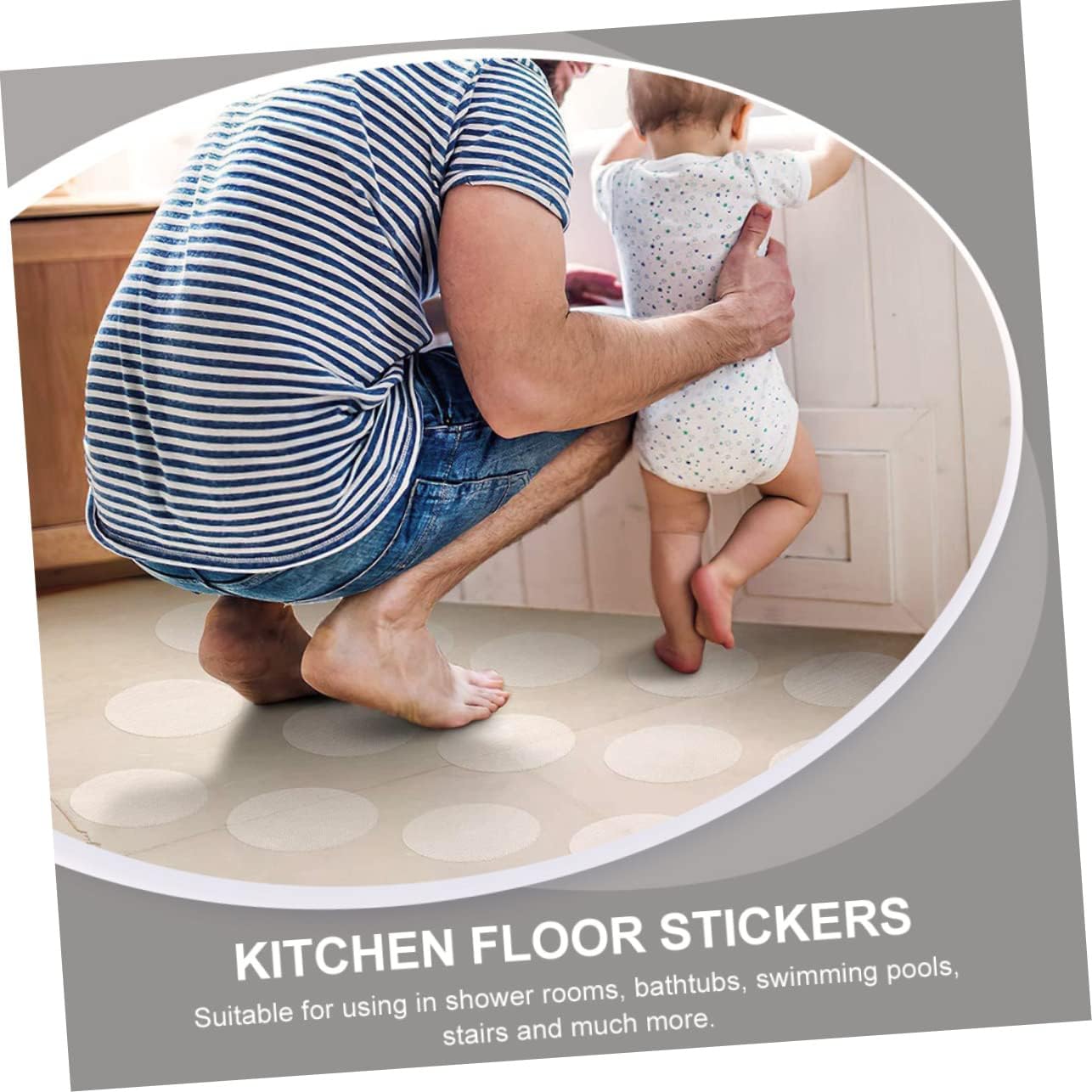 Safe bathroom non-slip stickers for kids