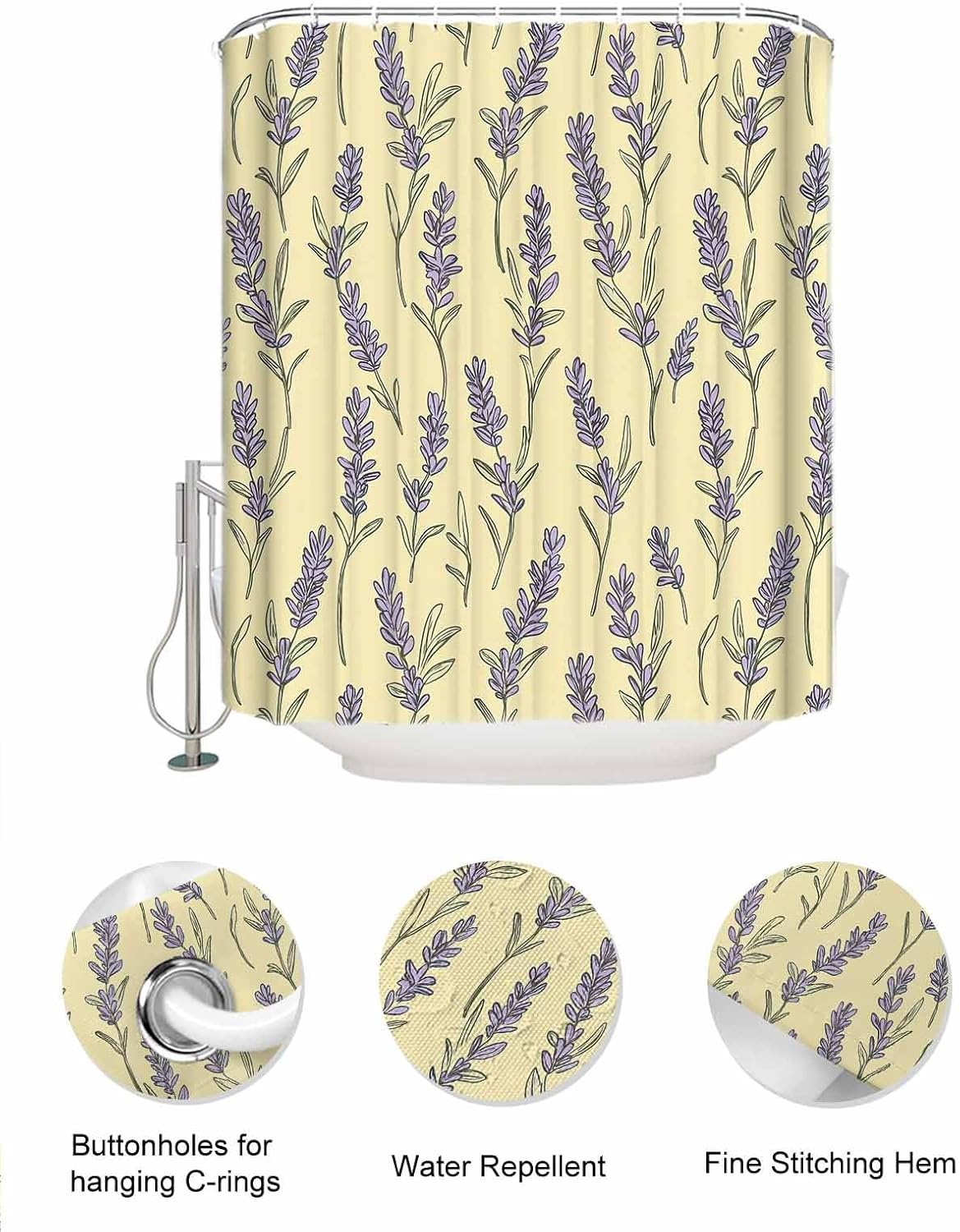 Light Yellow Bath Organizer Set