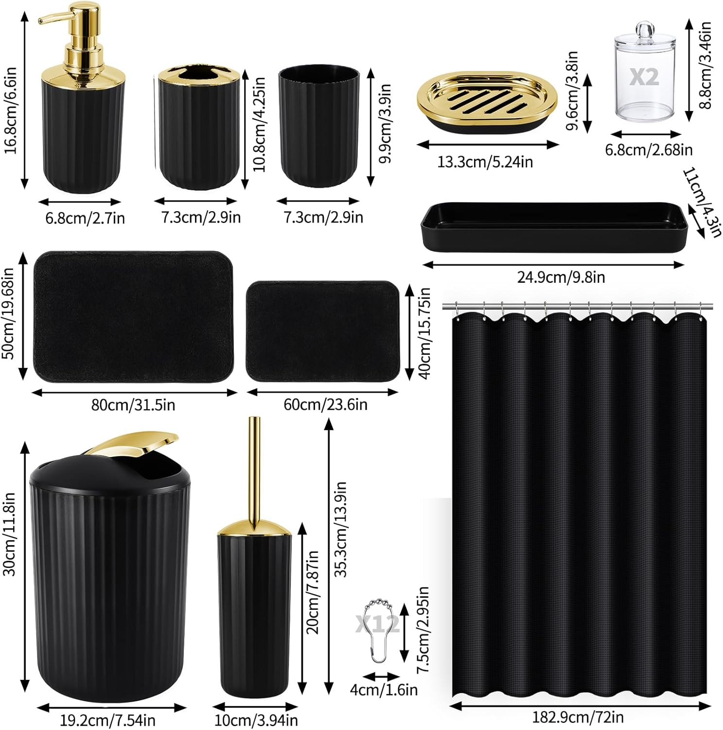 High-Quality Bath Set with Sturdy Material for Home Use