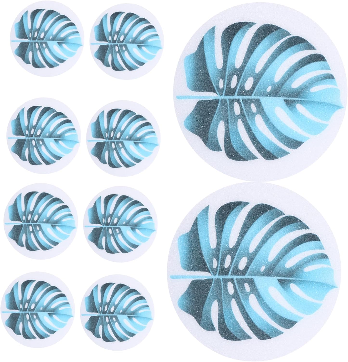 Anti-Slip Bath Stickers with Leaf Patterns for Safety