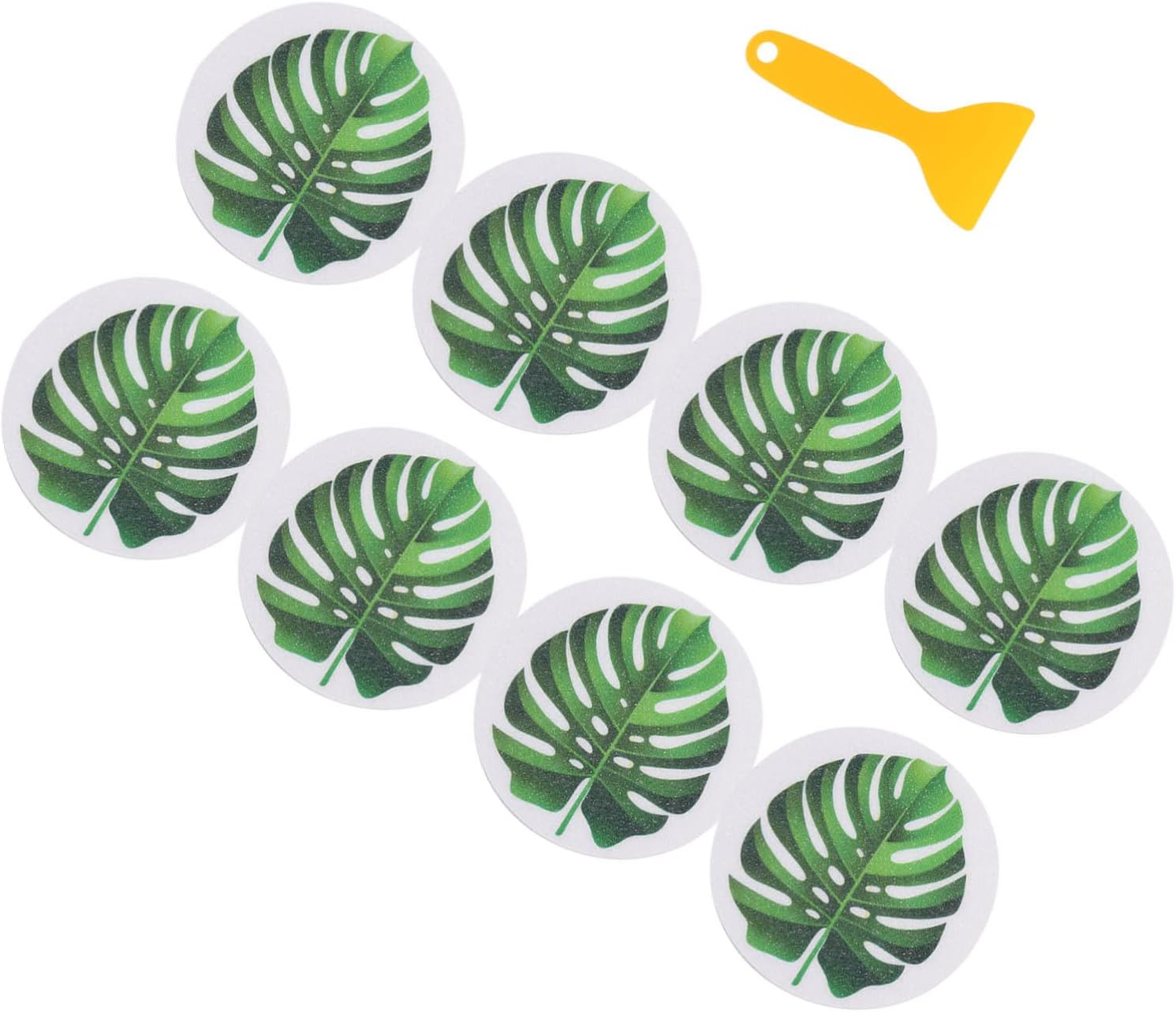 Leaf Shape Bathtub Stickers Non Slip Decals Set