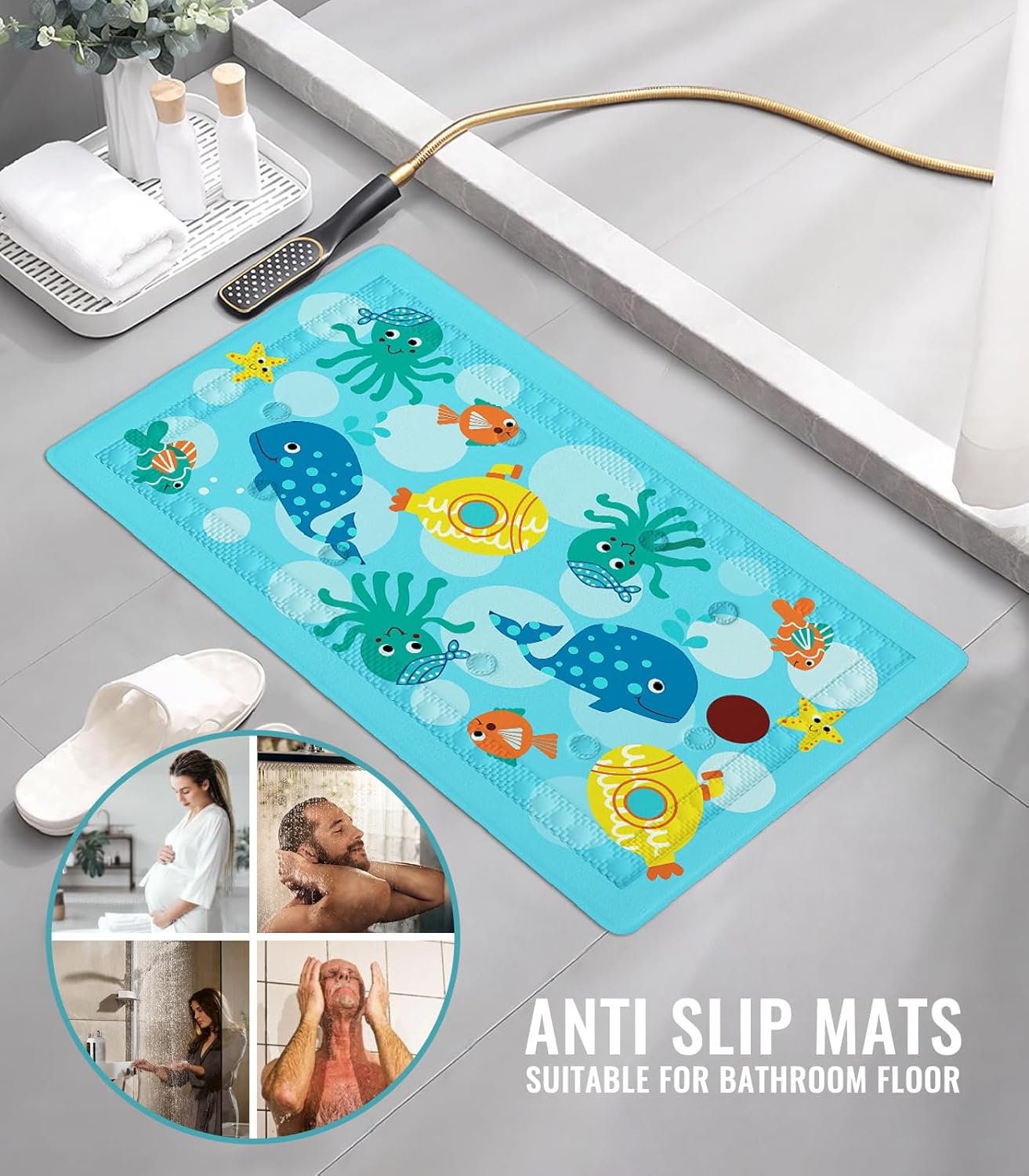 Heat Indicator Baby Bath Mat from GiggleGlow