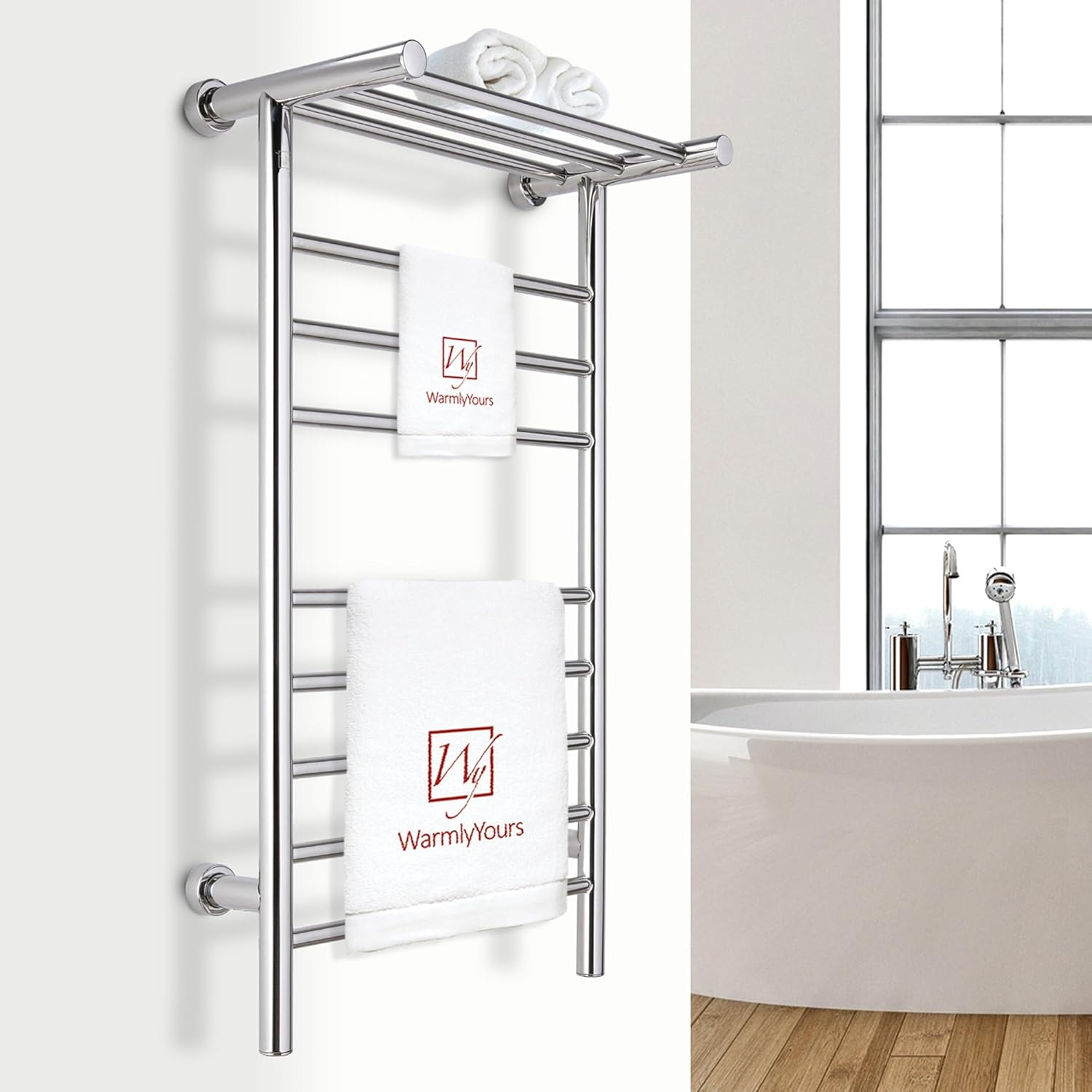 Sturdy Wall-Mounted Heated Towel Rack