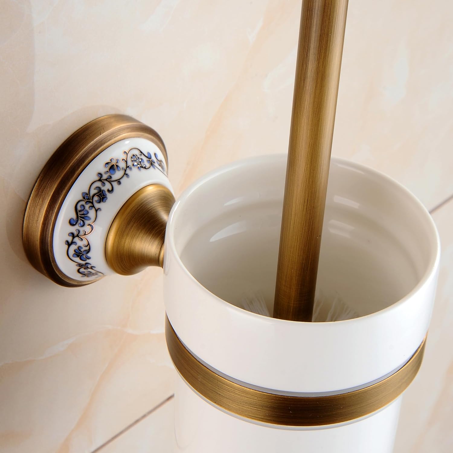 Toilet Brush with Holder - antique bronze