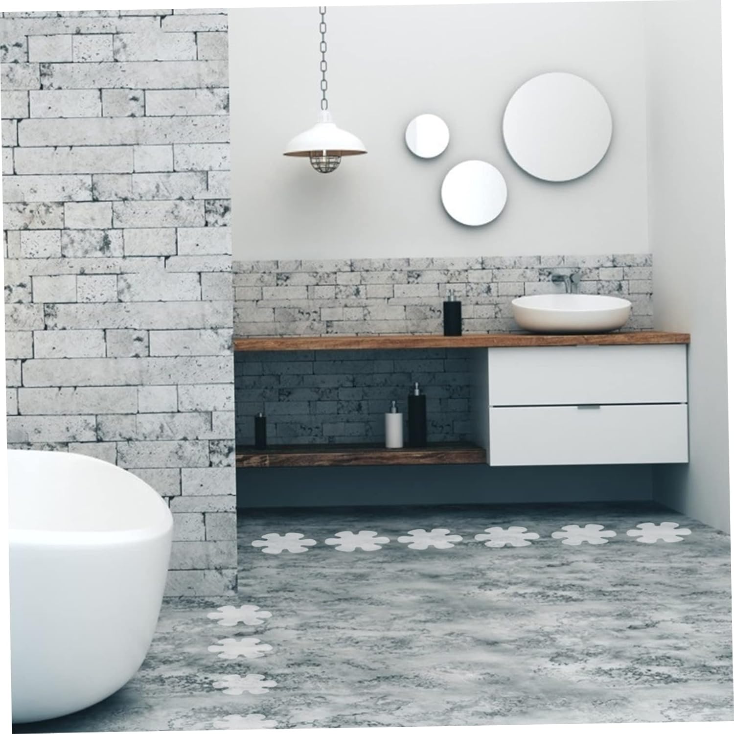 24 non-slip bathtub strips anti-slip for safe bath time