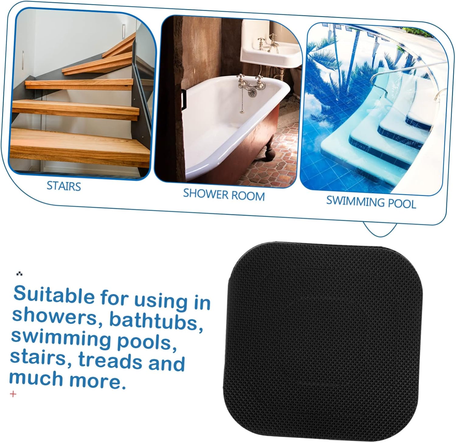 20 Sheets Peva Non-Slip Stickers for Bath Tub and Shower Safety
