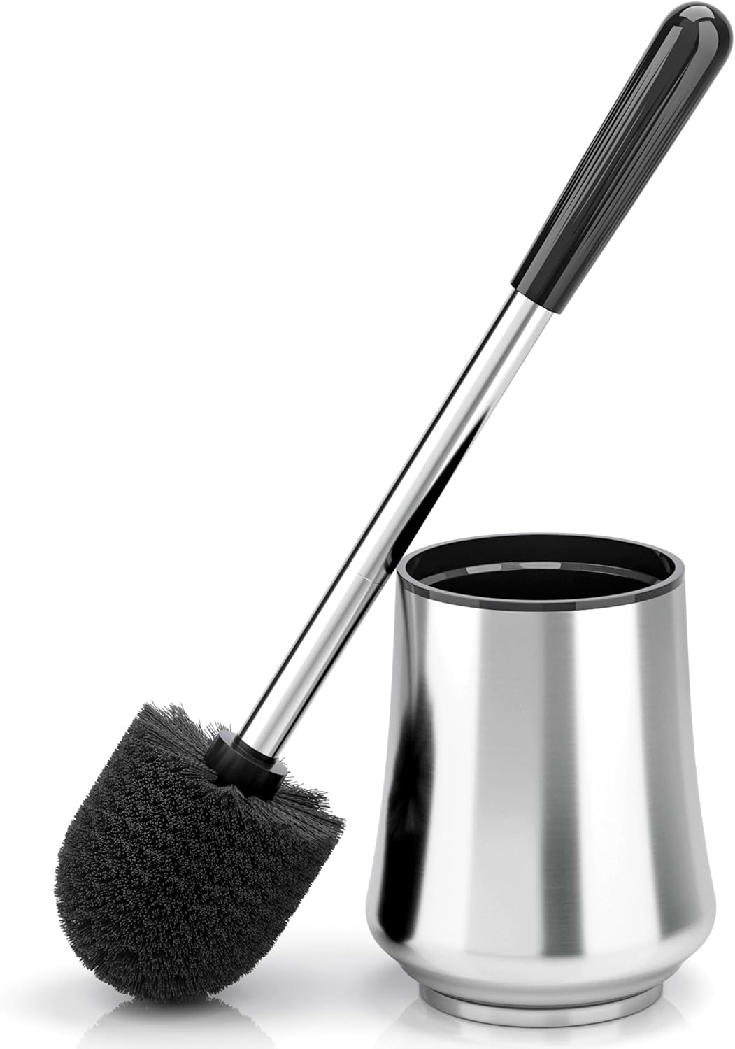 Stainless Steel Modern Style Toilet Brush and Holder Set