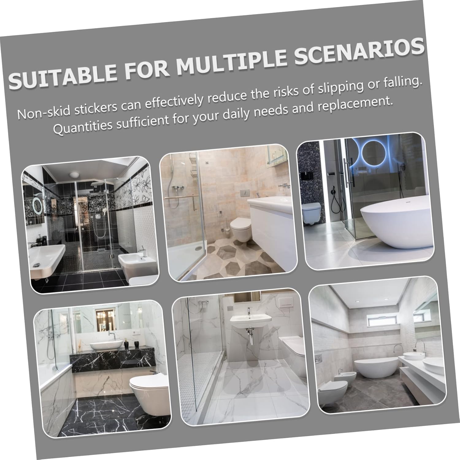 Cabilock Star Non-Slip Stickers 25pcs Set for Bathtub and Shower