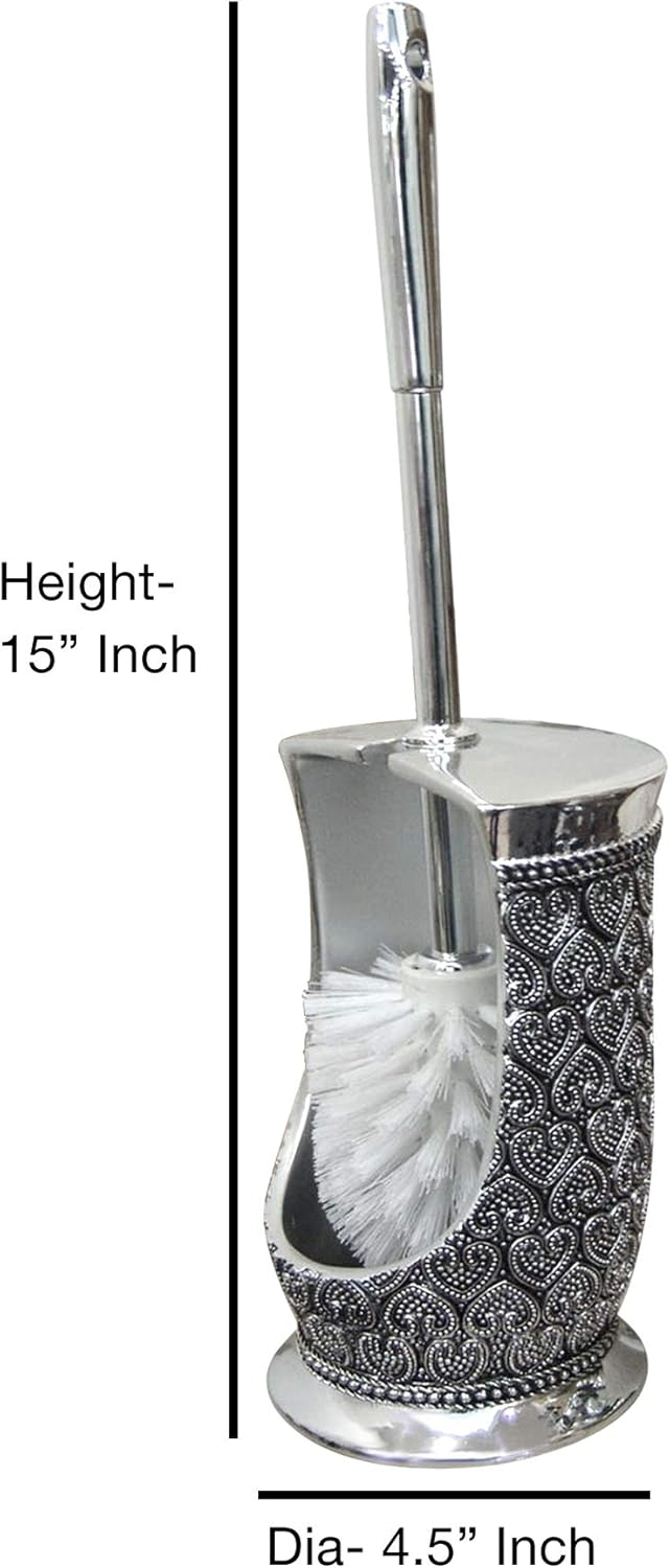 Sturdy Design Space-Saving Modern Aesthetic Toilet Brush Holder