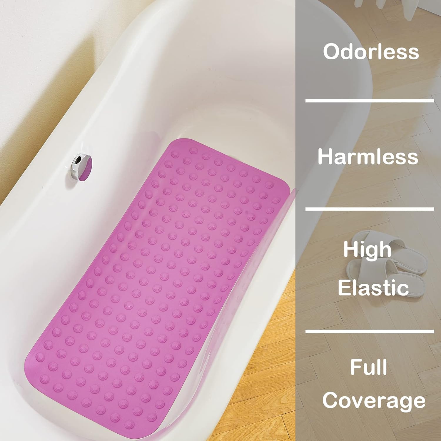 Yanzifly Non-Slip Bathtub Mat