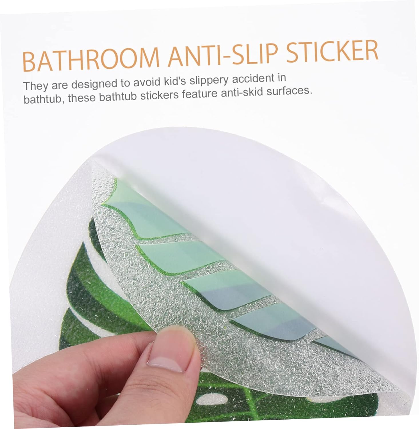 BEBEMOKO Non-Slip Leaf Stickers for Safe Bapting