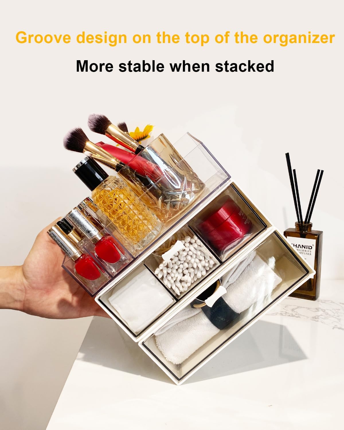 Stylized 3-Pack Organizer for Medicine Cabinets