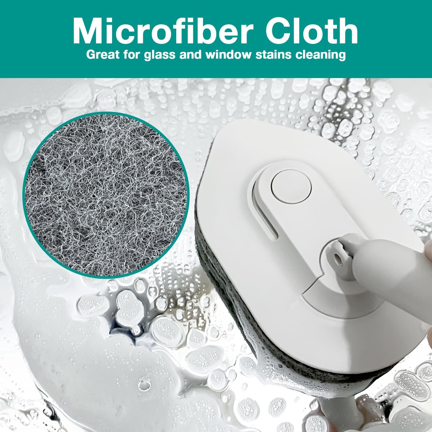 2 in 1 Tub and Tile Scrubber with 50 Long Handle