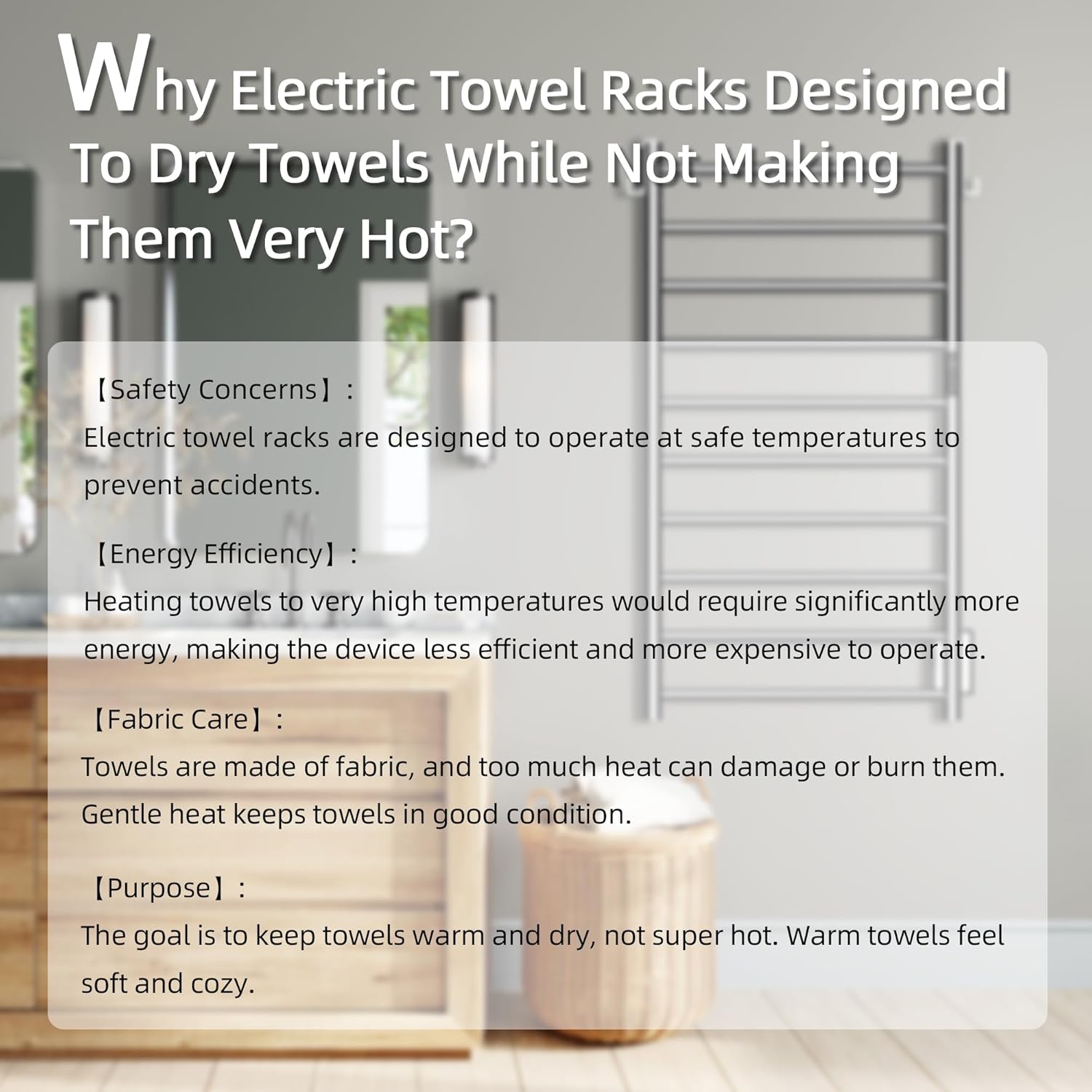 Stainless Steel Towel Warmer With Timer