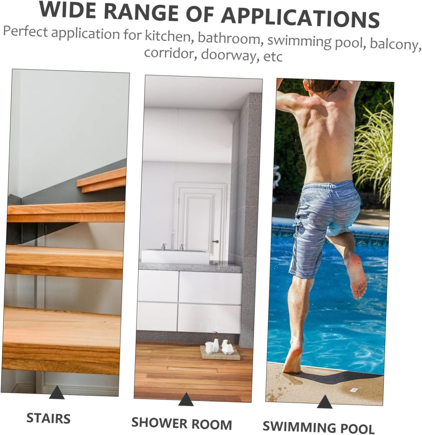 Bathroom Non-Slip Sticker Set - Elderly-Friendly Transparent Peva Sticker for Stairs