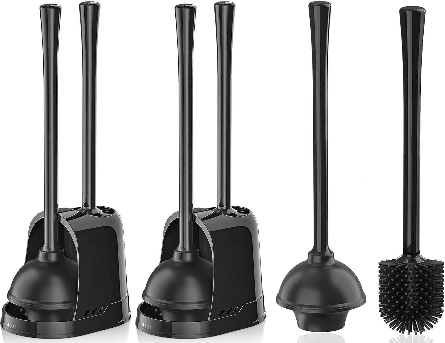 LOVLOY 2 Pcs Toilet Plunger and Brush Set
