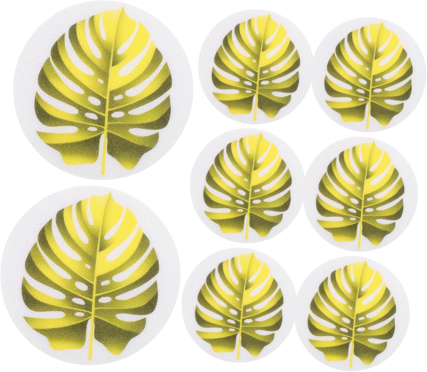 Non-Slip Bath Stickers with Leaf Design for Kids