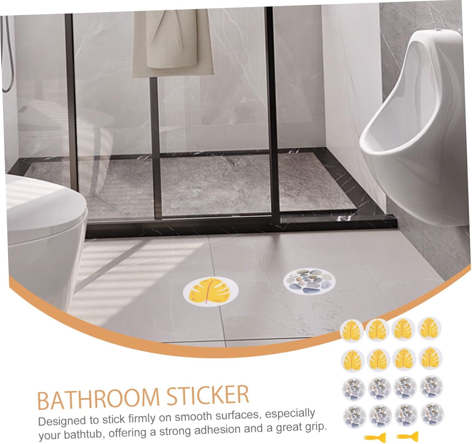 Fun Leaf Bathtub Sticker Set for Boys Girls