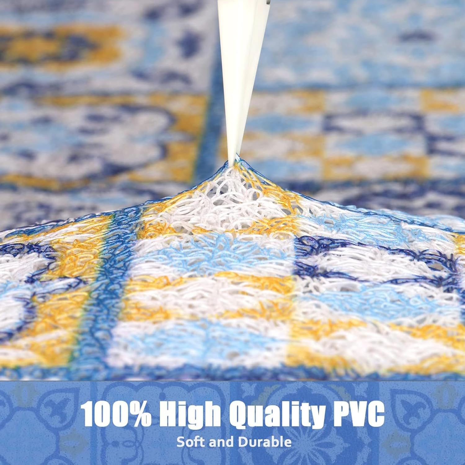 Extra Large Square Shower Mat for Comfort Slip-Free Bathing