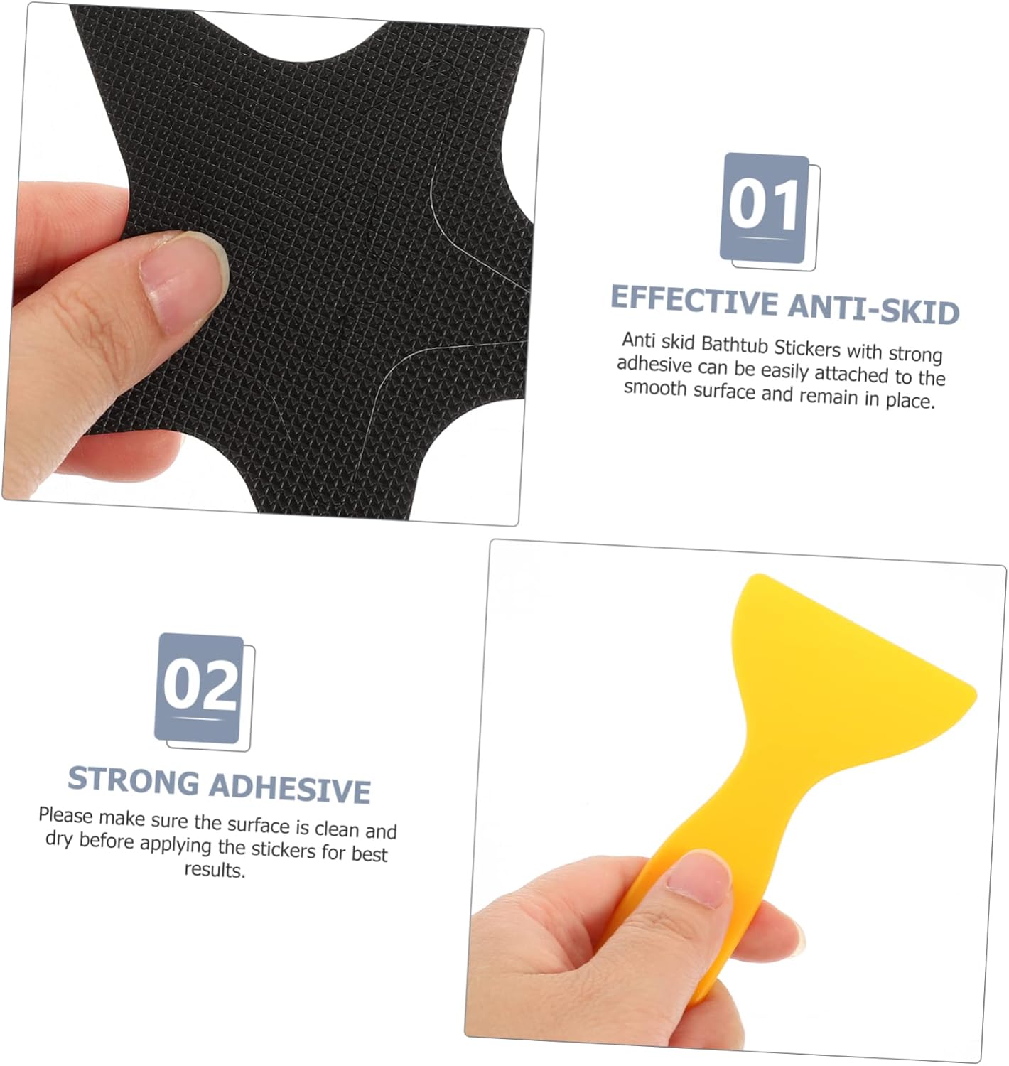 Cabilock Star Non-Slip Stickers 25pcs Set for Bathtub and Shower