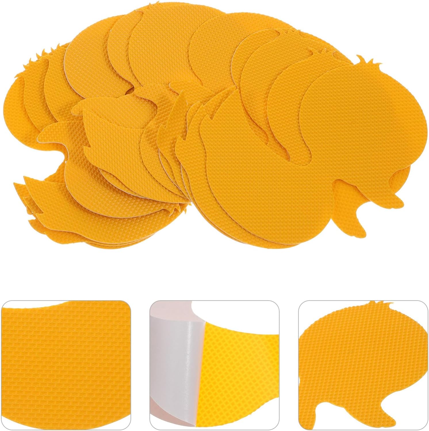 12-Piece Nonslip Bathtub Stickers Duck Shape Yellow Safety Anti-Slip