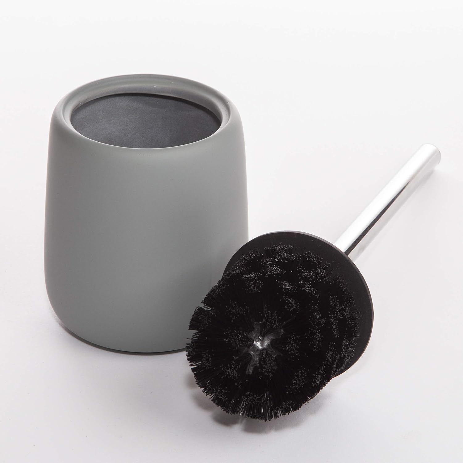 BINO Toilet Brush with Holder Light Grey