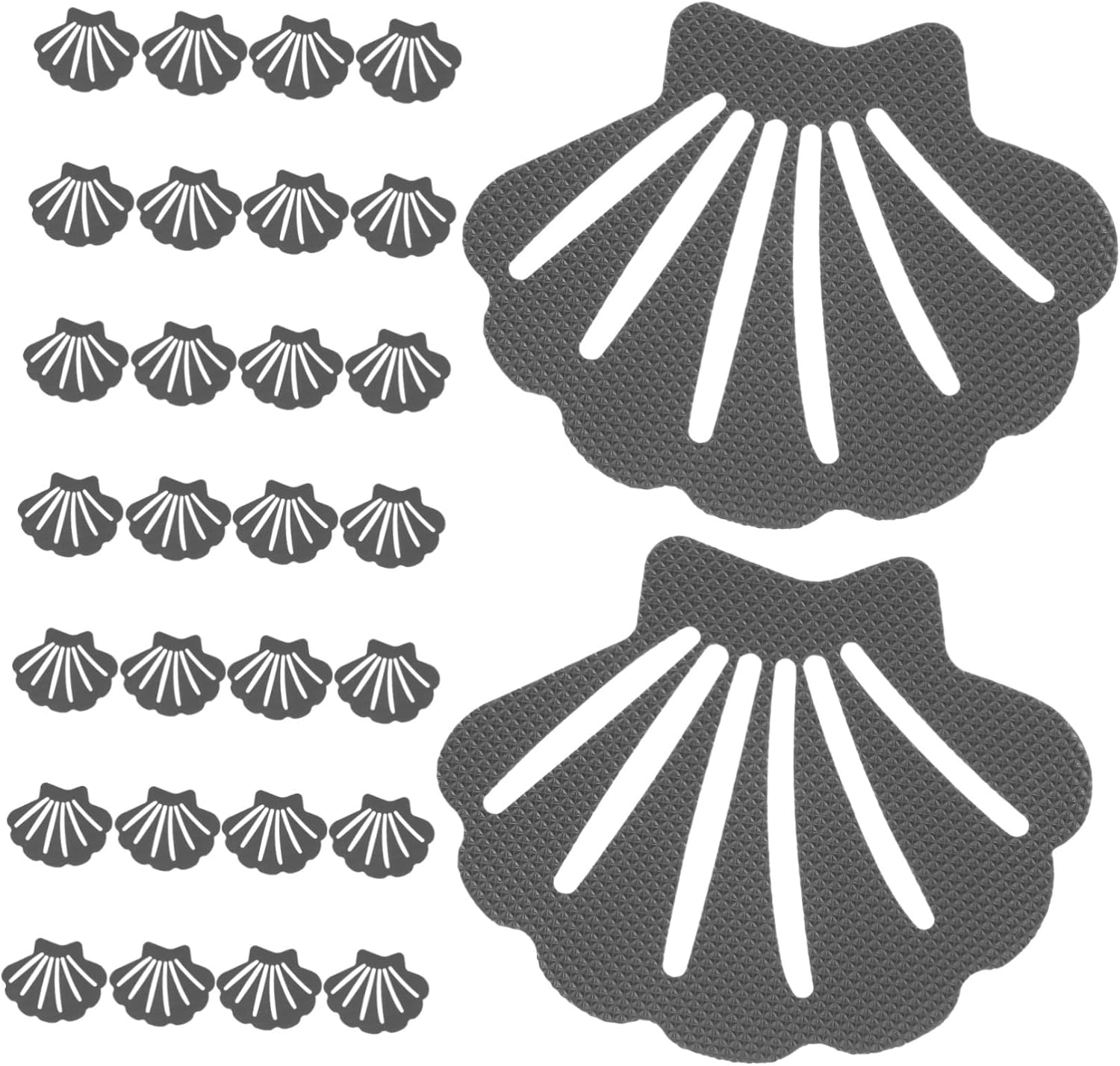 30-Piece Shell Shaped Bathtub Bath Non-Skid Stickers