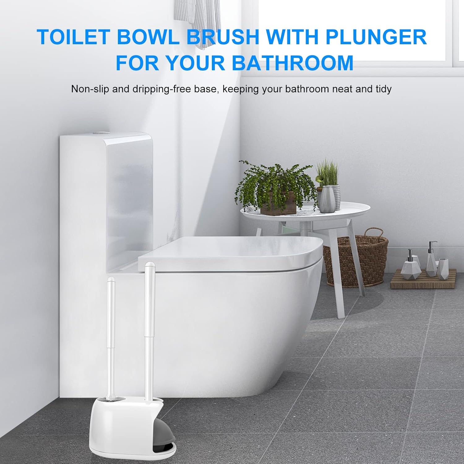 SetSail Toilet Plunger Brush Set