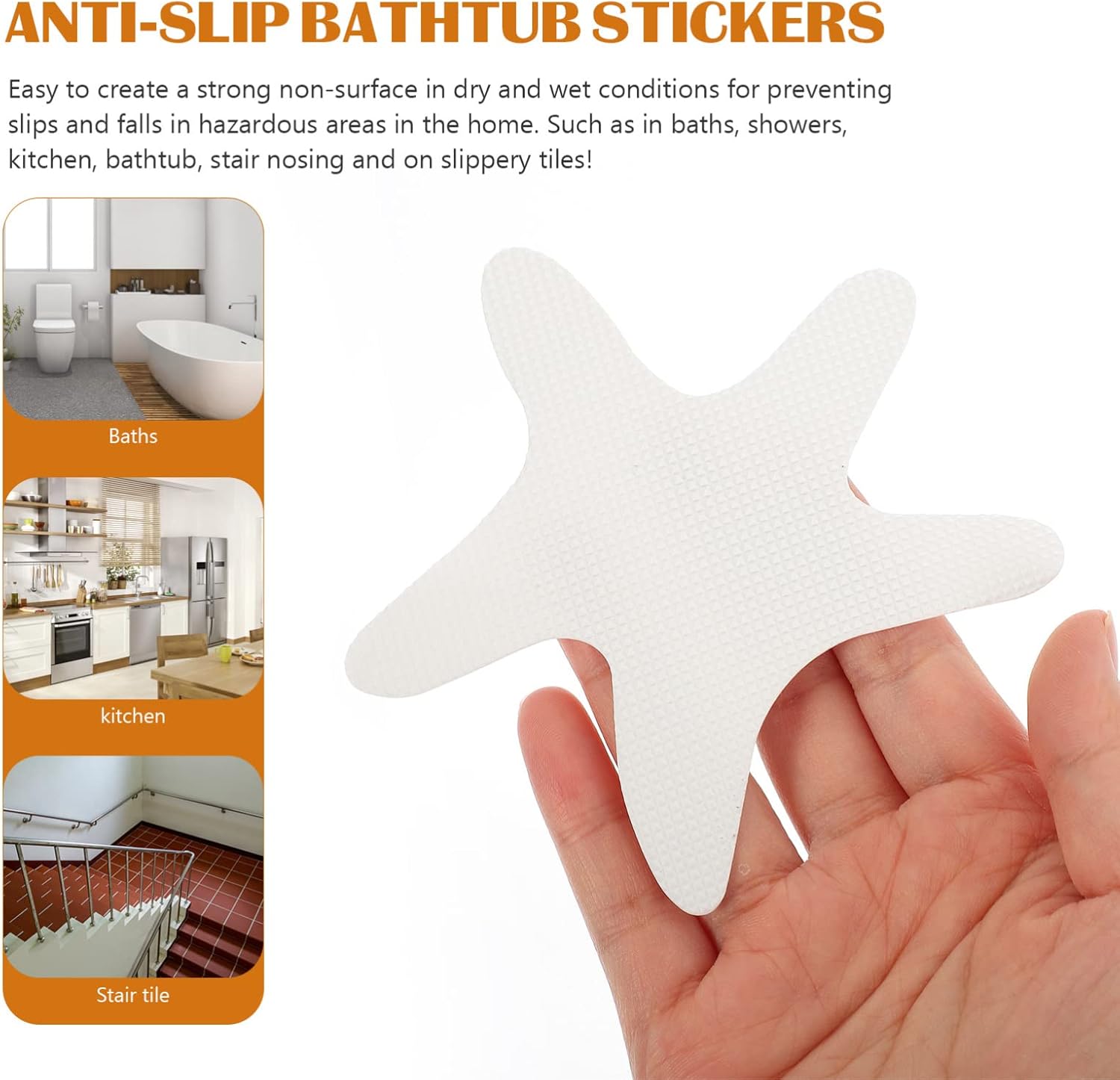 20-Piece Non-Stick Bathtub Stickers for Kids to Prevent Slips