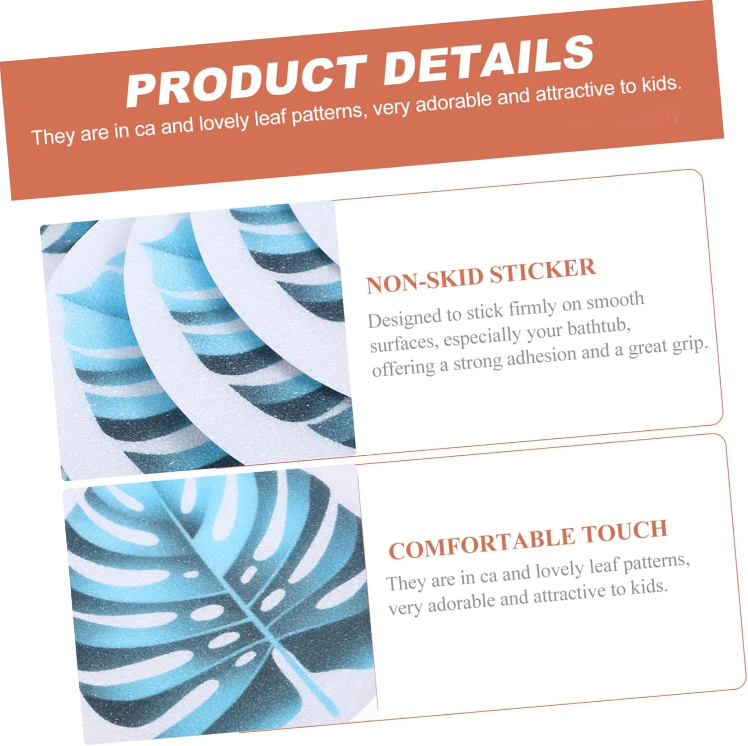 Homoyoyo Anti-Slip Bathtub Stickers Set