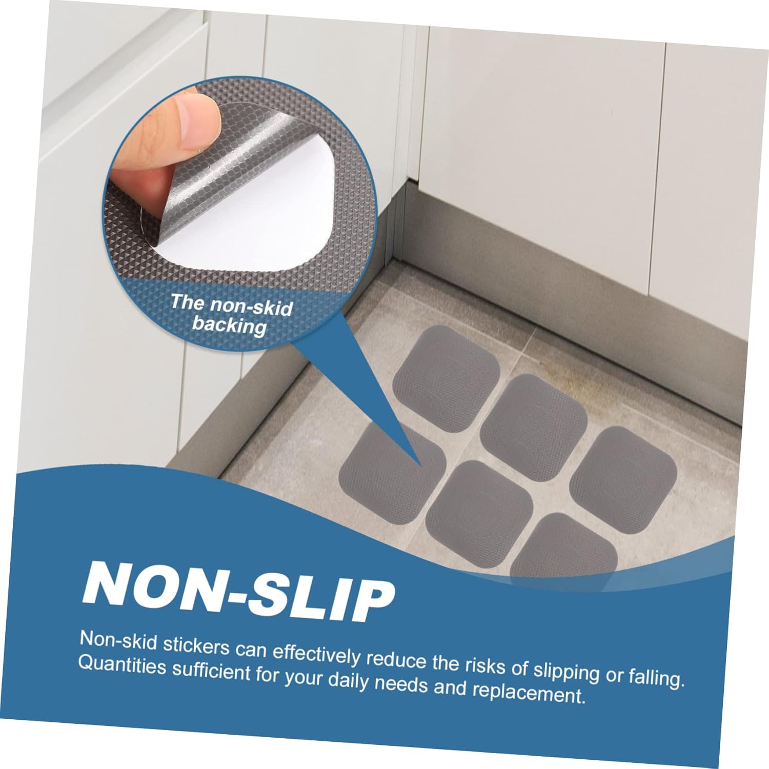 Non-Slip Bathroom Safety Sticker Kit - Trap-Free Bathing Experience