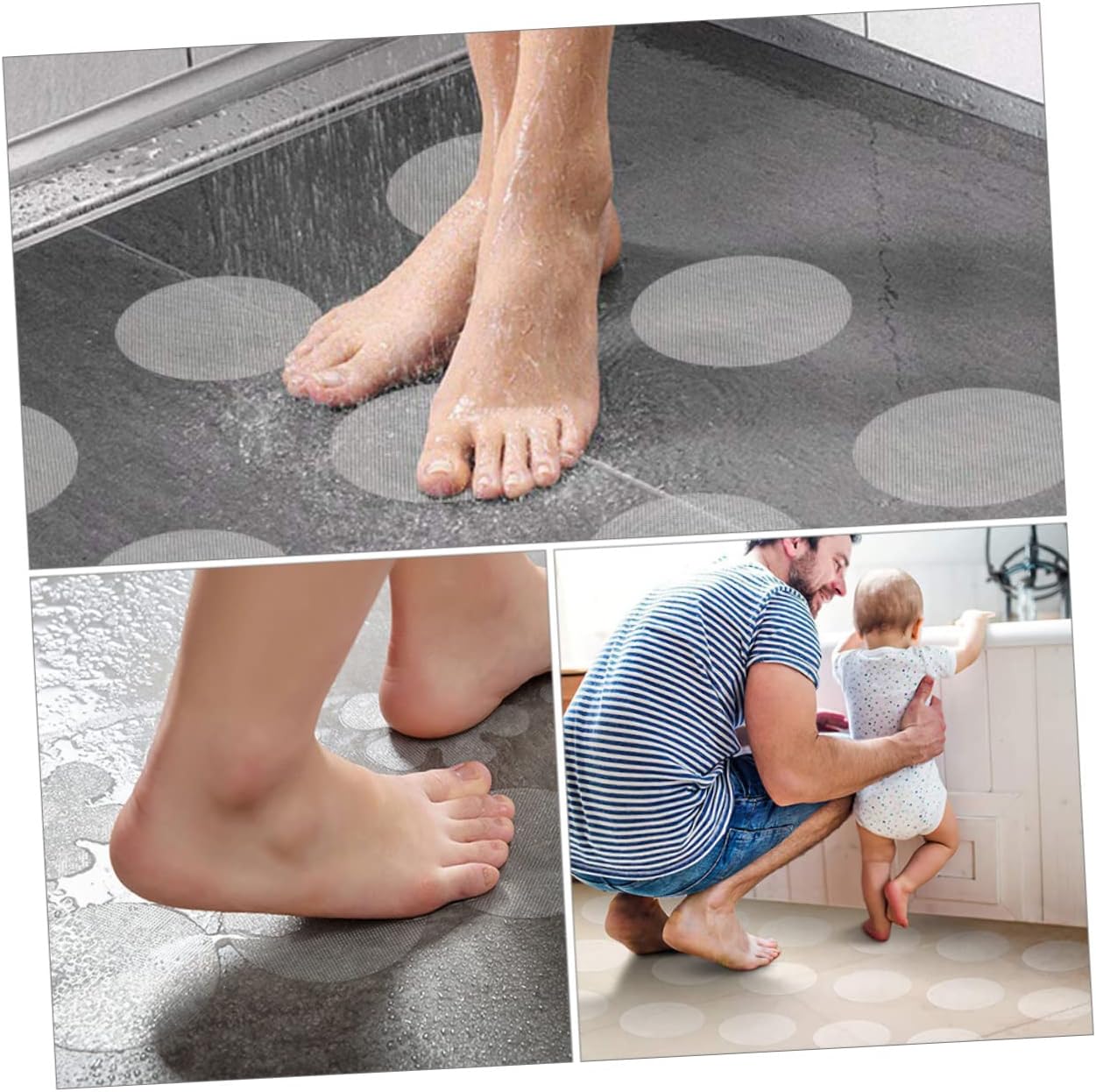 LIFKOME 1Set Non Slip Stickers for Bath Kitchen Pool