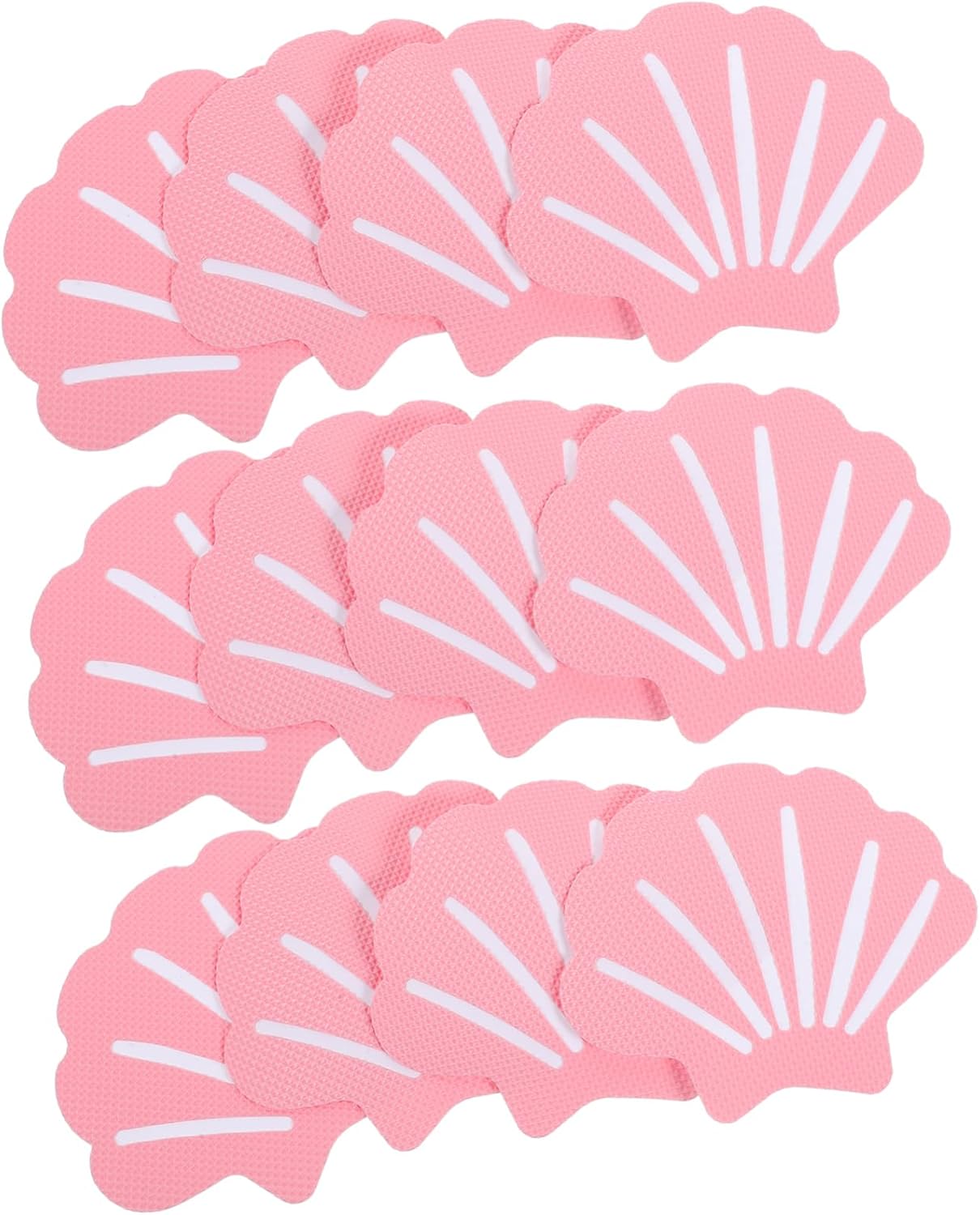 LIFKOME 12Pcs Shell Shaped Slip Bathroom Stickers
