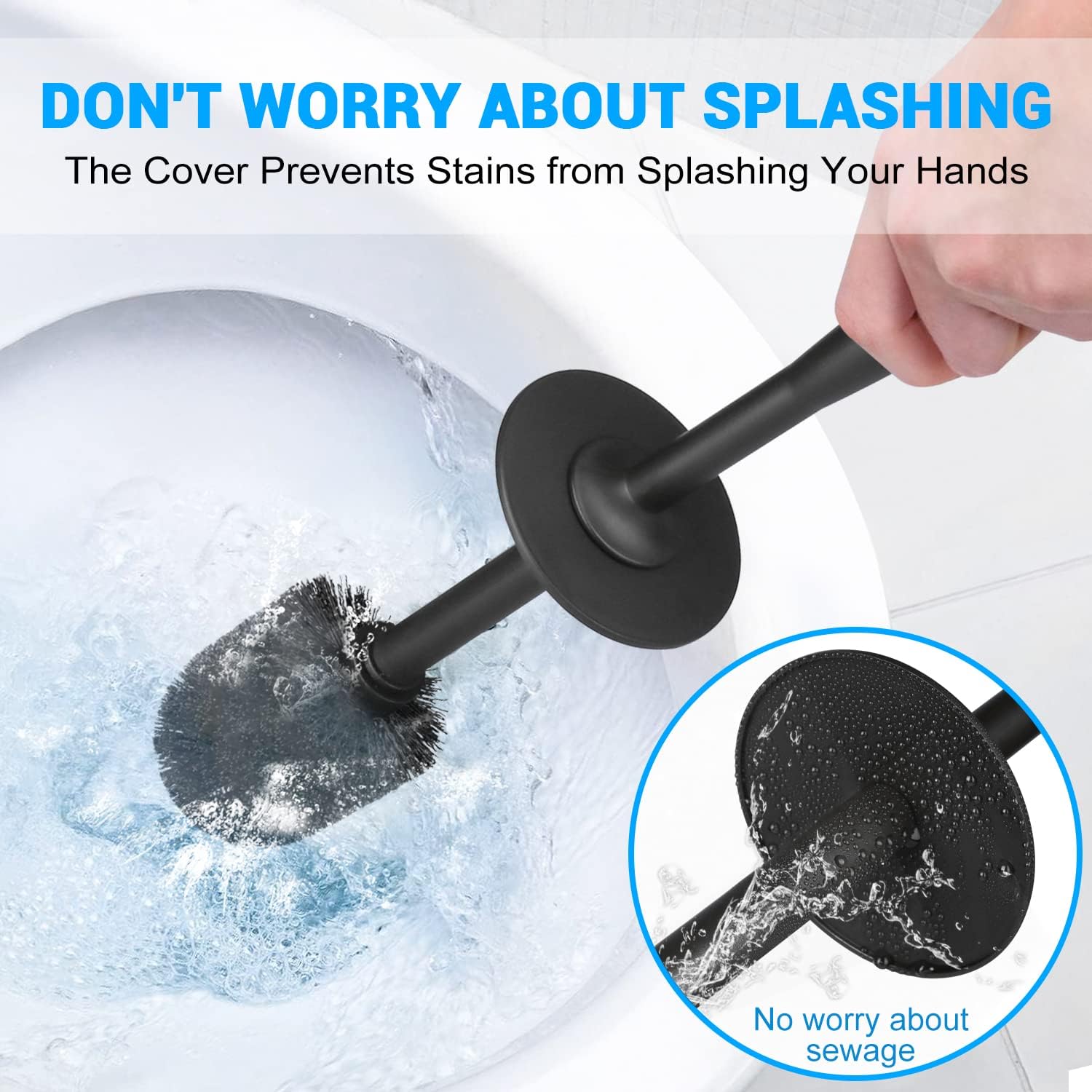 Low-Maintenance Toilet Plunger Brush Set