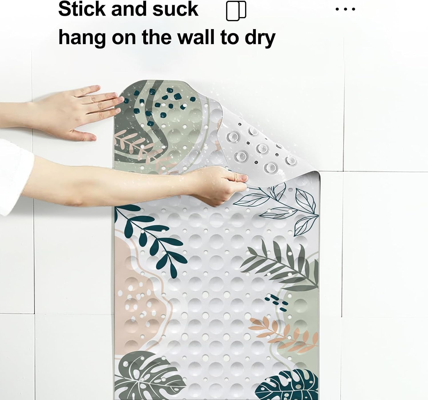 LNOND Boho Extra Long bathtub mat