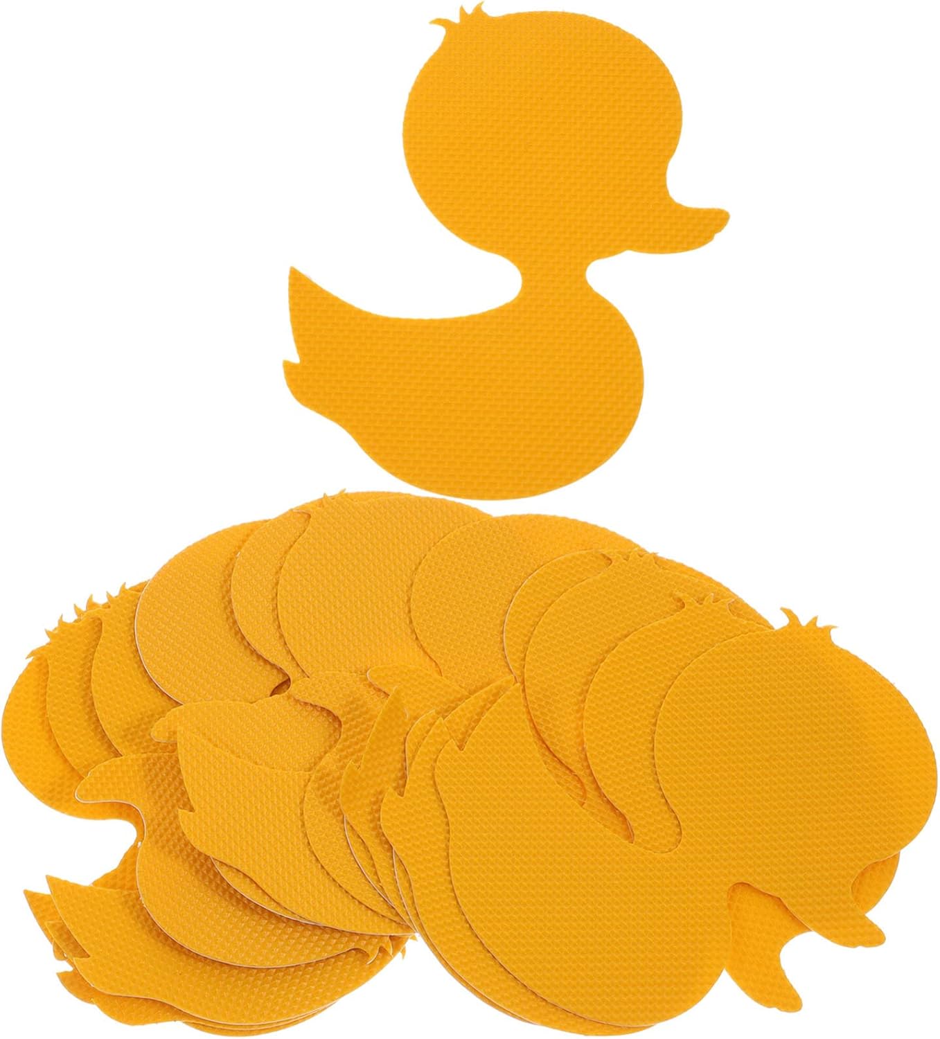 12-Piece Nonslip Bathtub Stickers Duck Shape Yellow Safety Anti-Slip