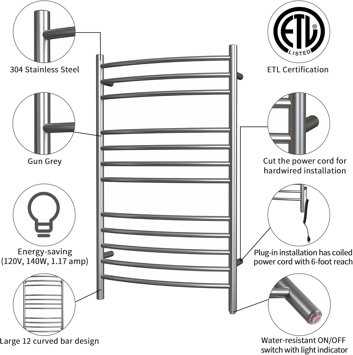 Heatgene Towel Warmer Gun Heat Dry Fast